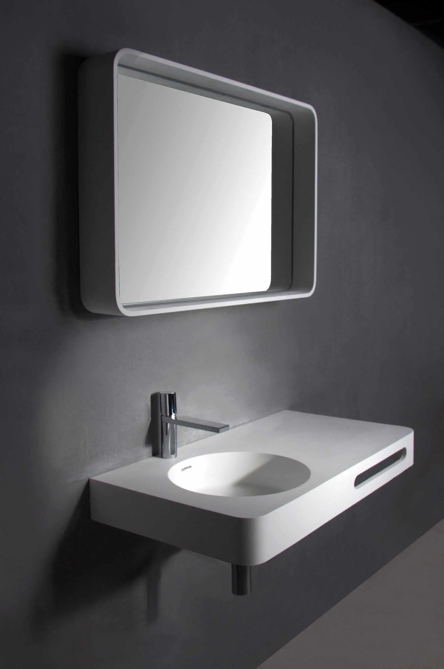 Cirque WM 75L with Towel Bar-WALL MOUNT WASHBASINS-訂造一體無縫洗手盆,Tailor made Washbasins,waterbasin hk, 浴室物料,浴室裝修,訂造洗手盆,浴室翻新,Bathroomware ,Bespoke bathroom,浴室配件,訂造浴室潔具,訂造浴室傢俬,香港 浴室設計 公司,best custom bathroom furniture HK, Infinite Bath