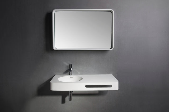 Cirque WM 75L with Towel Bar-WALL MOUNT WASHBASINS-訂造一體無縫洗手盆,Tailor made Washbasins,waterbasin hk, 浴室物料,浴室裝修,訂造洗手盆,浴室翻新,Bathroomware ,Bespoke bathroom,浴室配件,訂造浴室潔具,訂造浴室傢俬,香港 浴室設計 公司,best custom bathroom furniture HK, Infinite Bath