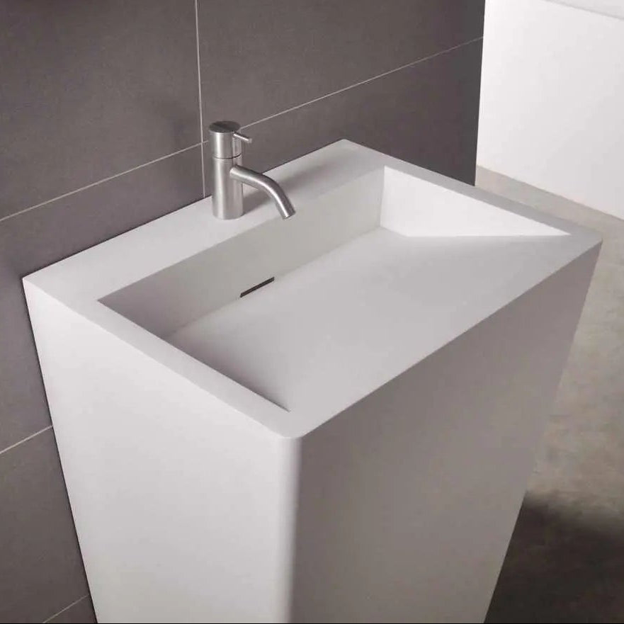 pedestal basin Salina P 55-PEDESTAL WASHBASINS-訂造一體無縫洗手盆,Tailor made Washbasins,waterbasin hk, 浴室物料,浴室裝修,訂造洗手盆,浴室翻新,Bathroomware ,Bespoke bathroom,浴室配件,訂造浴室潔具,訂造浴室傢俬,香港 浴室設計 公司,best custom bathroom furniture HK, Infinite Bath