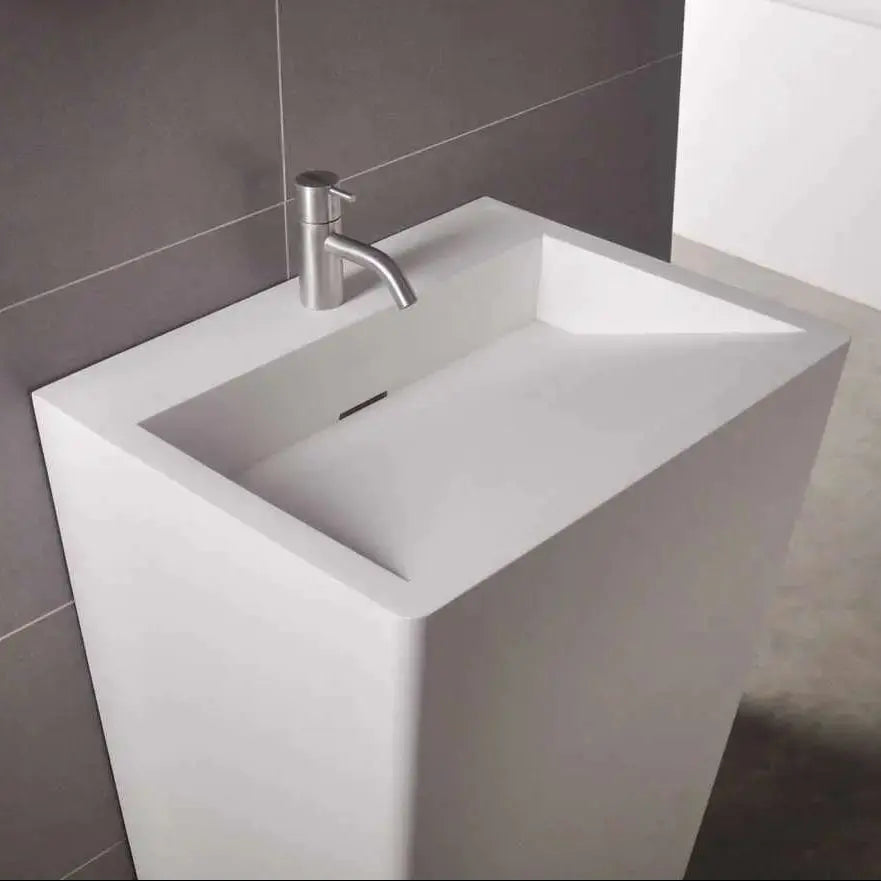 pedestal basin Salina P 55-PEDESTAL WASHBASINS-訂造一體無縫洗手盆,Tailor made Washbasins,waterbasin hk, 浴室物料,浴室裝修,訂造洗手盆,浴室翻新,Bathroomware ,Bespoke bathroom,浴室配件,訂造浴室潔具,訂造浴室傢俬,香港 浴室設計 公司,best custom bathroom furniture HK, Infinite Bath
