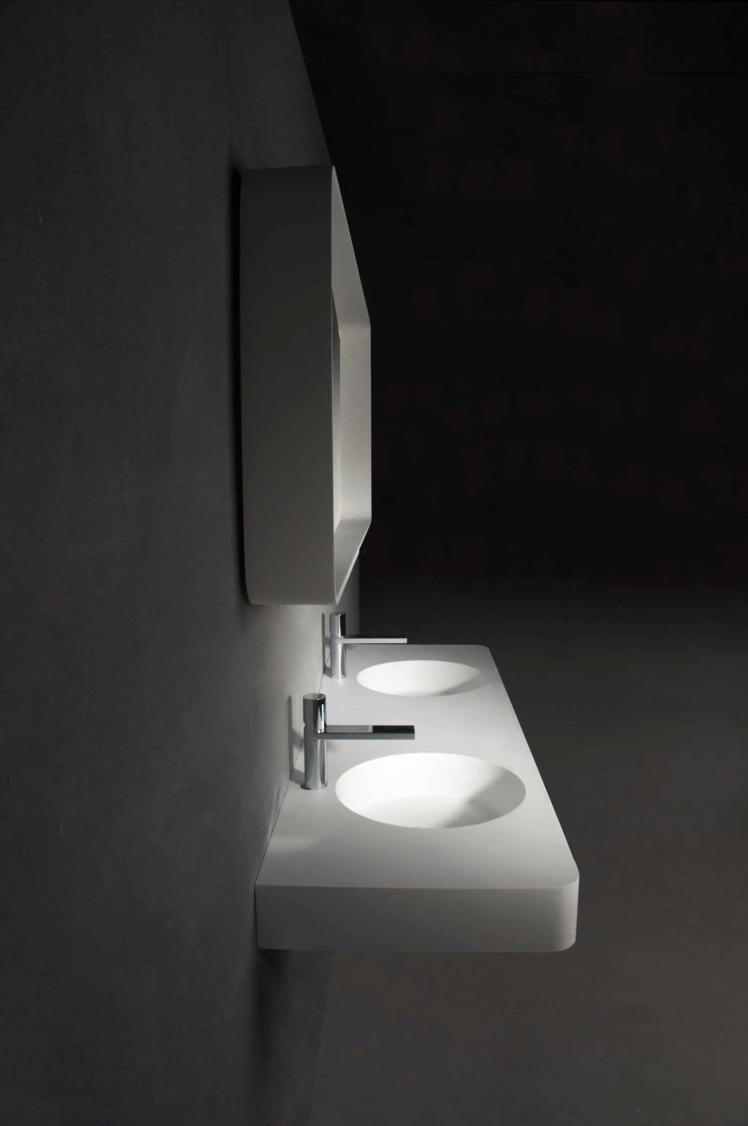 Cirque WM 150DB-WALL MOUNT WASHBASINS-訂造一體無縫洗手盆,Tailor made Washbasins,waterbasin hk, 浴室物料,浴室裝修,訂造洗手盆,浴室翻新,Bathroomware ,Bespoke bathroom,浴室配件,訂造浴室潔具,訂造浴室傢俬,香港 浴室設計 公司,best custom bathroom furniture HK, Infinite Bath