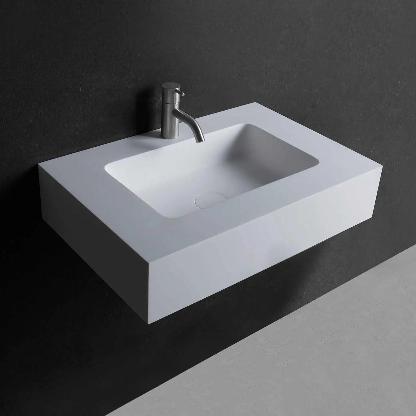 Vesta WM 60-WALL MOUNT WASHBASINS-訂造一體無縫洗手盆,Tailor made Washbasins,waterbasin hk, 浴室物料,浴室裝修,訂造洗手盆,浴室翻新,Bathroomware ,Bespoke bathroom,浴室配件,訂造浴室潔具,訂造浴室傢俬,香港 浴室設計 公司,best custom bathroom furniture HK, Infinite Bath