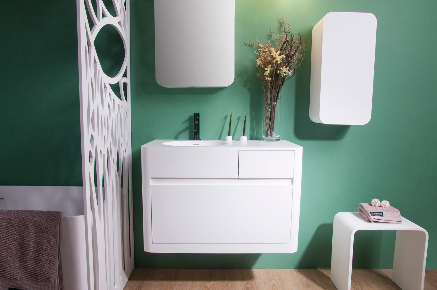 CIRQUE Side Unit (Side-Open) 60-Side Units-INFINITE-訂造洗手盆,浴室翻新, small size bathtubs, custom-made bathtub HK,freestanding bathtub Hong Kong, 獨立式 浴缸 香港, premium bathtub brands HK, Where to buy bathtubs in Hong Kong, best custom bathroom furniture HK, Infinite Bath, Infinite浴缸, Cloakroom,Vanities, Mirrors,Bathroom Furniture, 浴室裝修,浴室 櫃 訂造