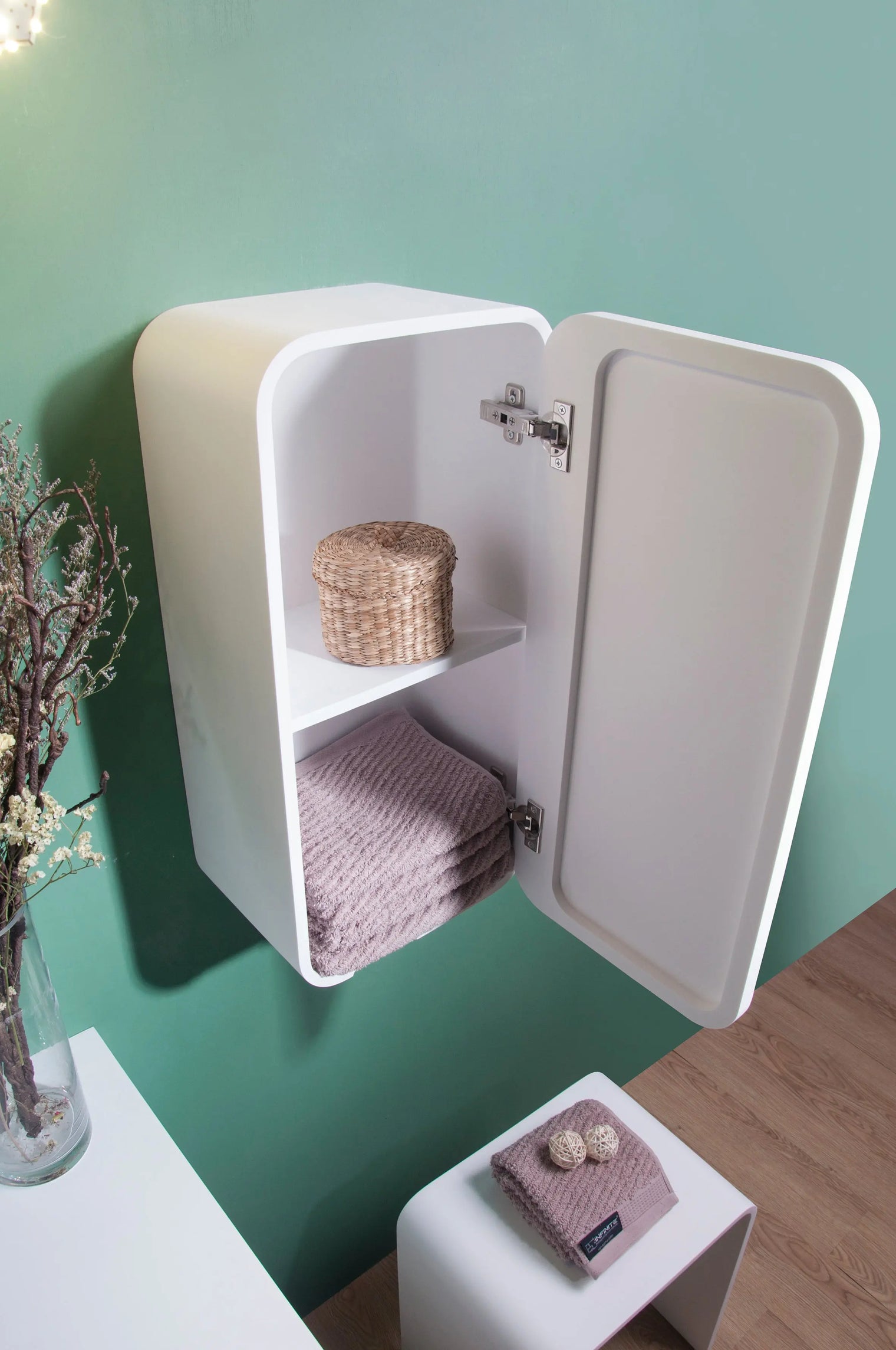 CIRQUE Side Unit (Side-Open) 60-Side Units-INFINITE-訂造洗手盆,浴室翻新, small size bathtubs, custom-made bathtub HK,freestanding bathtub Hong Kong, 獨立式 浴缸 香港, premium bathtub brands HK, Where to buy bathtubs in Hong Kong, best custom bathroom furniture HK, Infinite Bath, Infinite浴缸, Cloakroom,Vanities, Mirrors,Bathroom Furniture, 浴室裝修,浴室 櫃 訂造