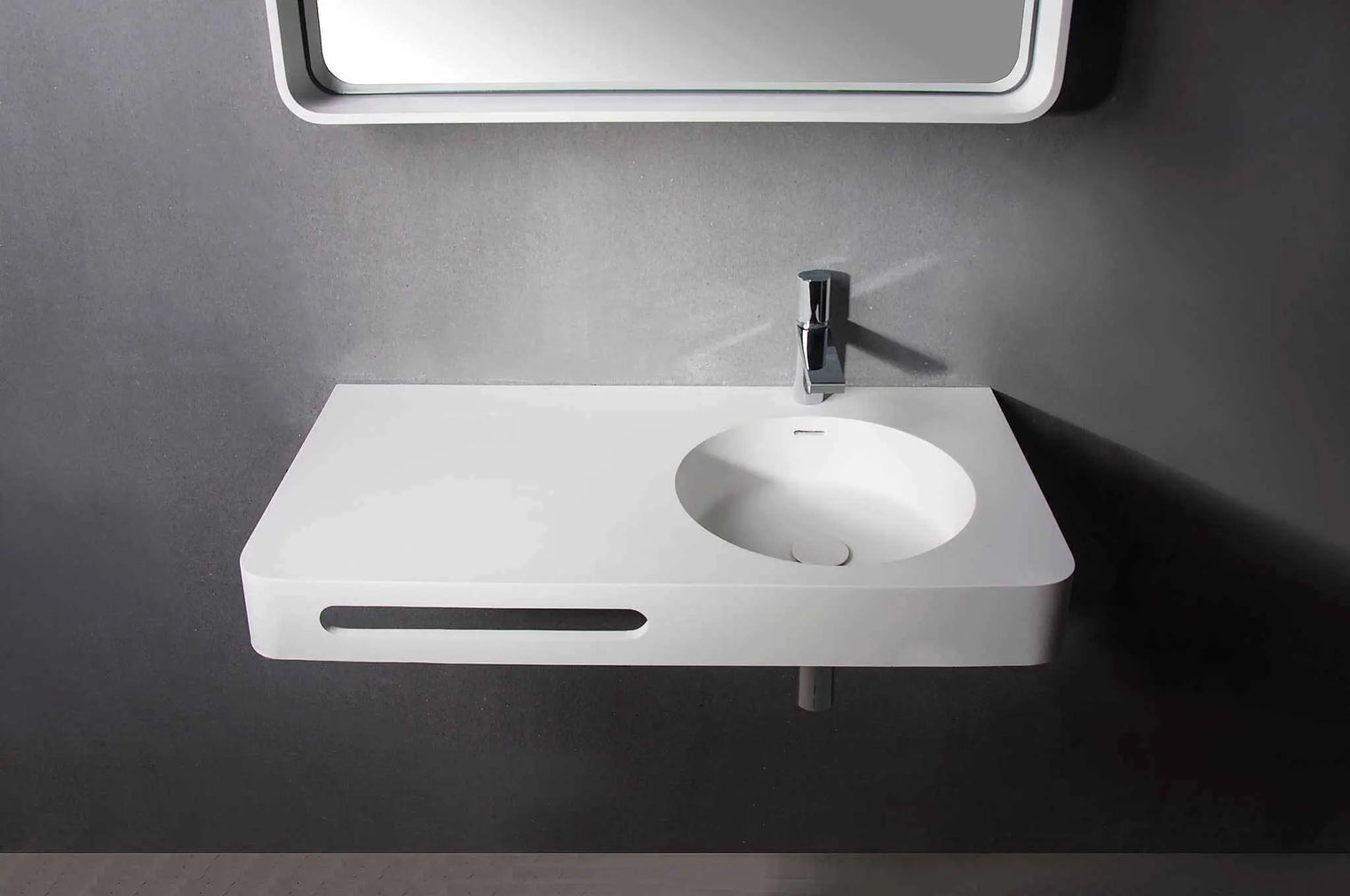 Cirque WM 75R-WALL MOUNT WASHBASINS-訂造一體無縫洗手盆,Tailor made Washbasins,waterbasin hk, 浴室物料,浴室裝修,訂造洗手盆,浴室翻新,Bathroomware ,Bespoke bathroom,浴室配件,訂造浴室潔具,訂造浴室傢俬,香港 浴室設計 公司,best custom bathroom furniture HK, Infinite Bath