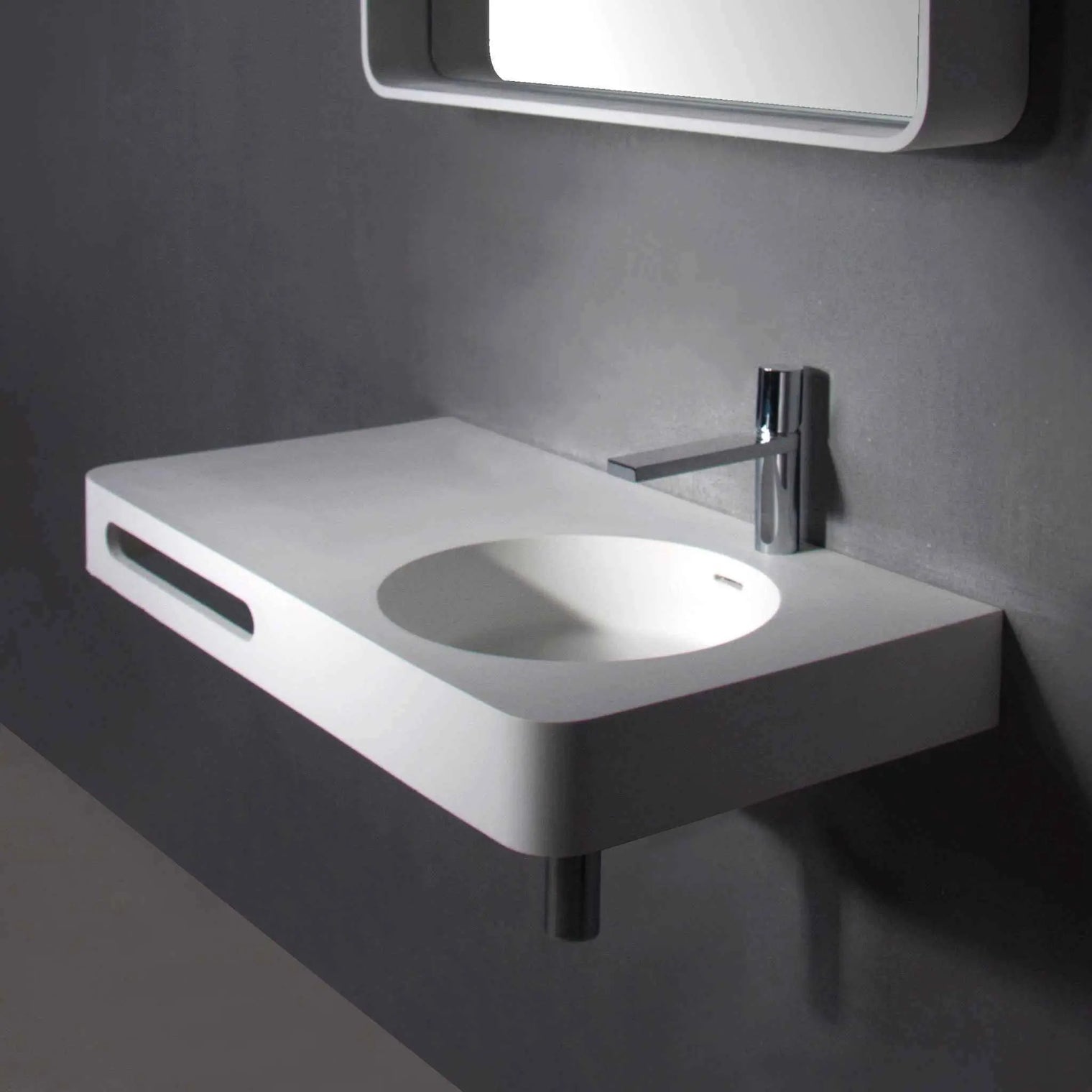 Cirque WM 75R-WALL MOUNT WASHBASINS-訂造一體無縫洗手盆,Tailor made Washbasins,waterbasin hk, 浴室物料,浴室裝修,訂造洗手盆,浴室翻新,Bathroomware ,Bespoke bathroom,浴室配件,訂造浴室潔具,訂造浴室傢俬,香港 浴室設計 公司,best custom bathroom furniture HK, Infinite Bath