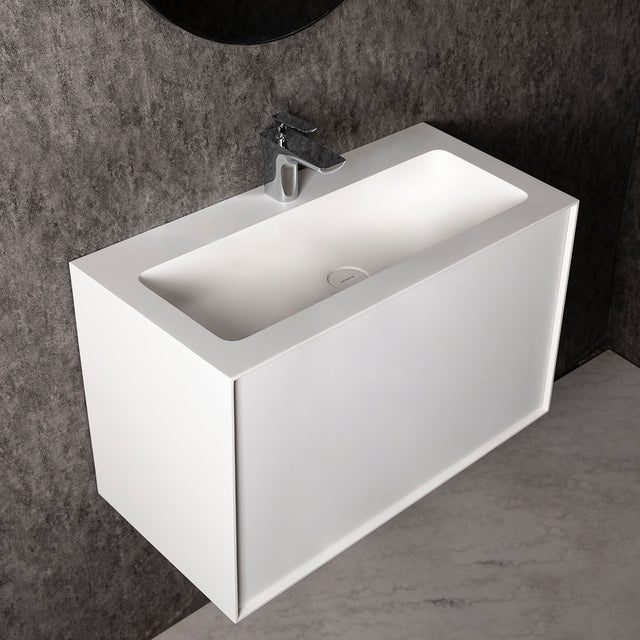 Vesta WM 80 w/Drawer-WALL MOUNT WASHBASINS-訂造一體無縫洗手盆,Tailor made Washbasins,waterbasin hk, 浴室物料,浴室裝修,訂造洗手盆,浴室翻新,Bathroomware ,Bespoke bathroom,浴室配件,訂造浴室潔具,訂造浴室傢俬,香港 浴室設計 公司,best custom bathroom furniture HK, Infinite Bath