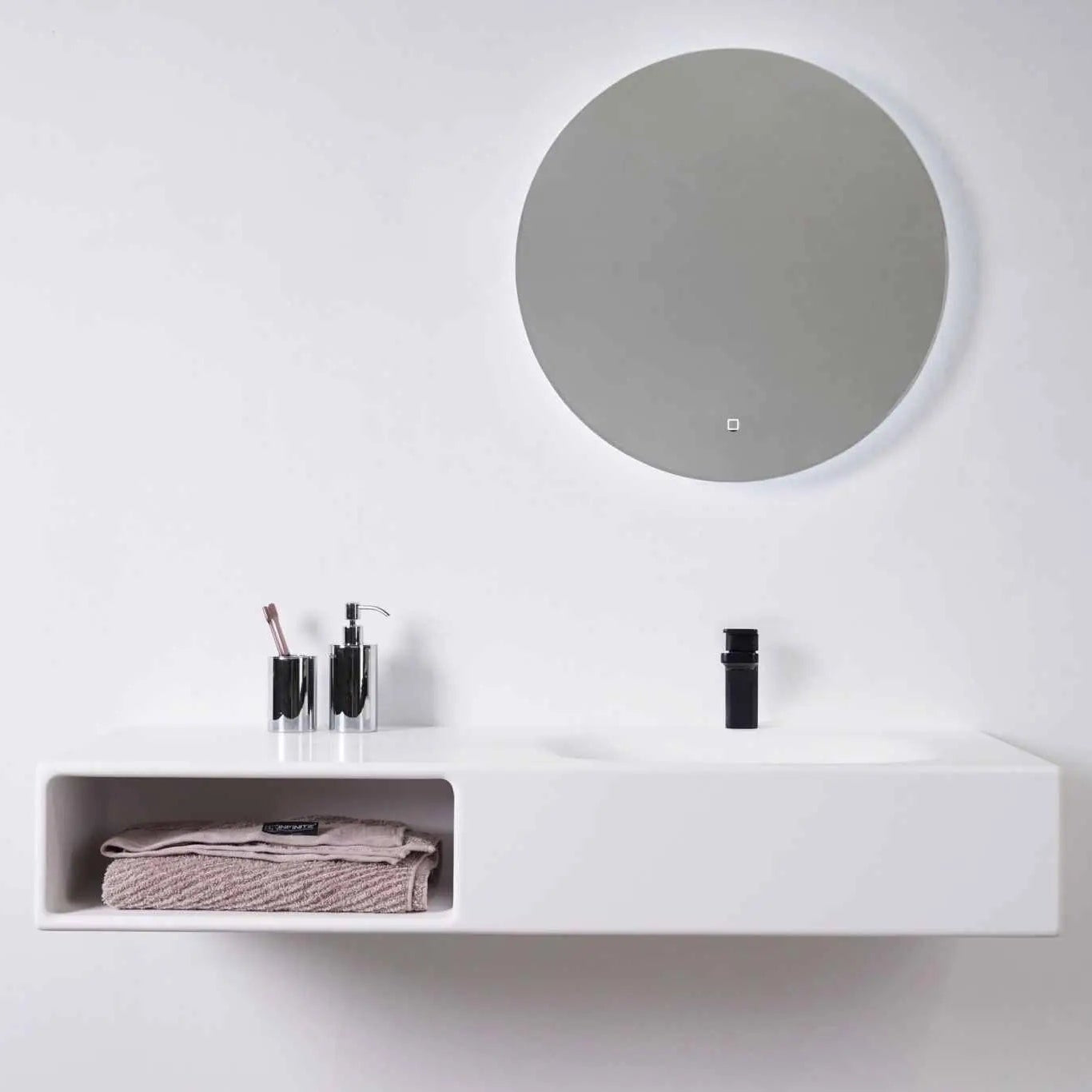 Spio WM 120R w/Shelf-WALL MOUNT WASHBASINS-訂造一體無縫洗手盆,Tailor made Washbasins,waterbasin hk, 浴室物料,浴室裝修,訂造洗手盆,浴室翻新,Bathroomware ,Bespoke bathroom,浴室配件,訂造浴室潔具,訂造浴室傢俬,香港 浴室設計 公司,best custom bathroom furniture HK, Infinite Bath
