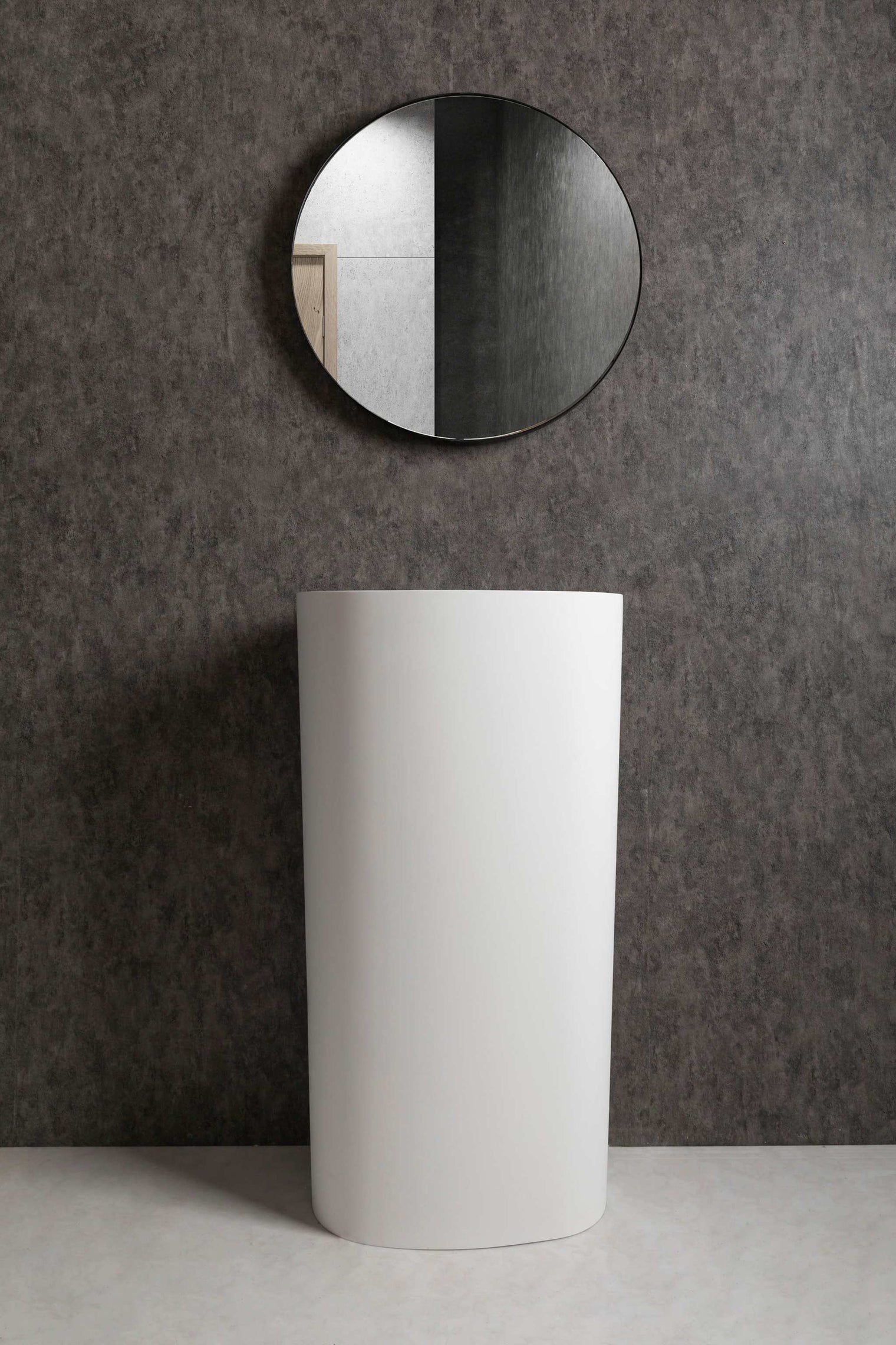 pedestal basin Solidcliff P 50-PEDESTAL WASHBASINS-訂造一體無縫洗手盆,Tailor made Washbasins,waterbasin hk, 浴室物料,浴室裝修,訂造洗手盆,浴室翻新,Bathroomware ,Bespoke bathroom,浴室配件,訂造浴室潔具,訂造浴室傢俬,香港 浴室設計 公司,best custom bathroom furniture HK, Infinite Bath