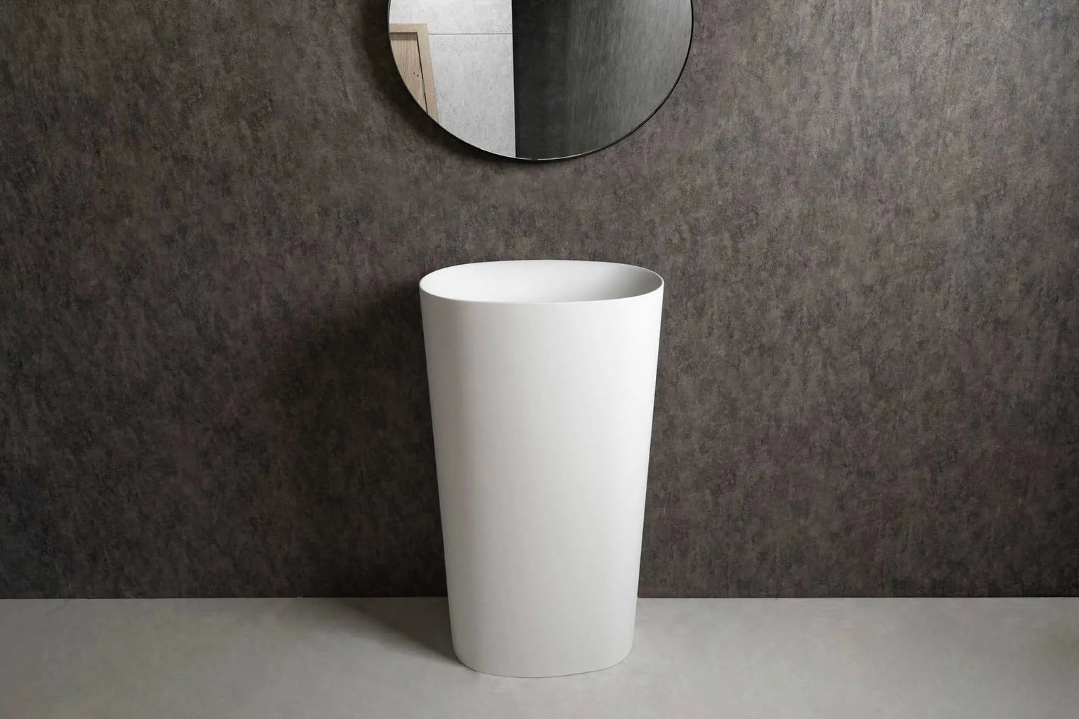 pedestal basin Solidcliff P 50-PEDESTAL WASHBASINS-訂造一體無縫洗手盆,Tailor made Washbasins,waterbasin hk, 浴室物料,浴室裝修,訂造洗手盆,浴室翻新,Bathroomware ,Bespoke bathroom,浴室配件,訂造浴室潔具,訂造浴室傢俬,香港 浴室設計 公司,best custom bathroom furniture HK, Infinite Bath
