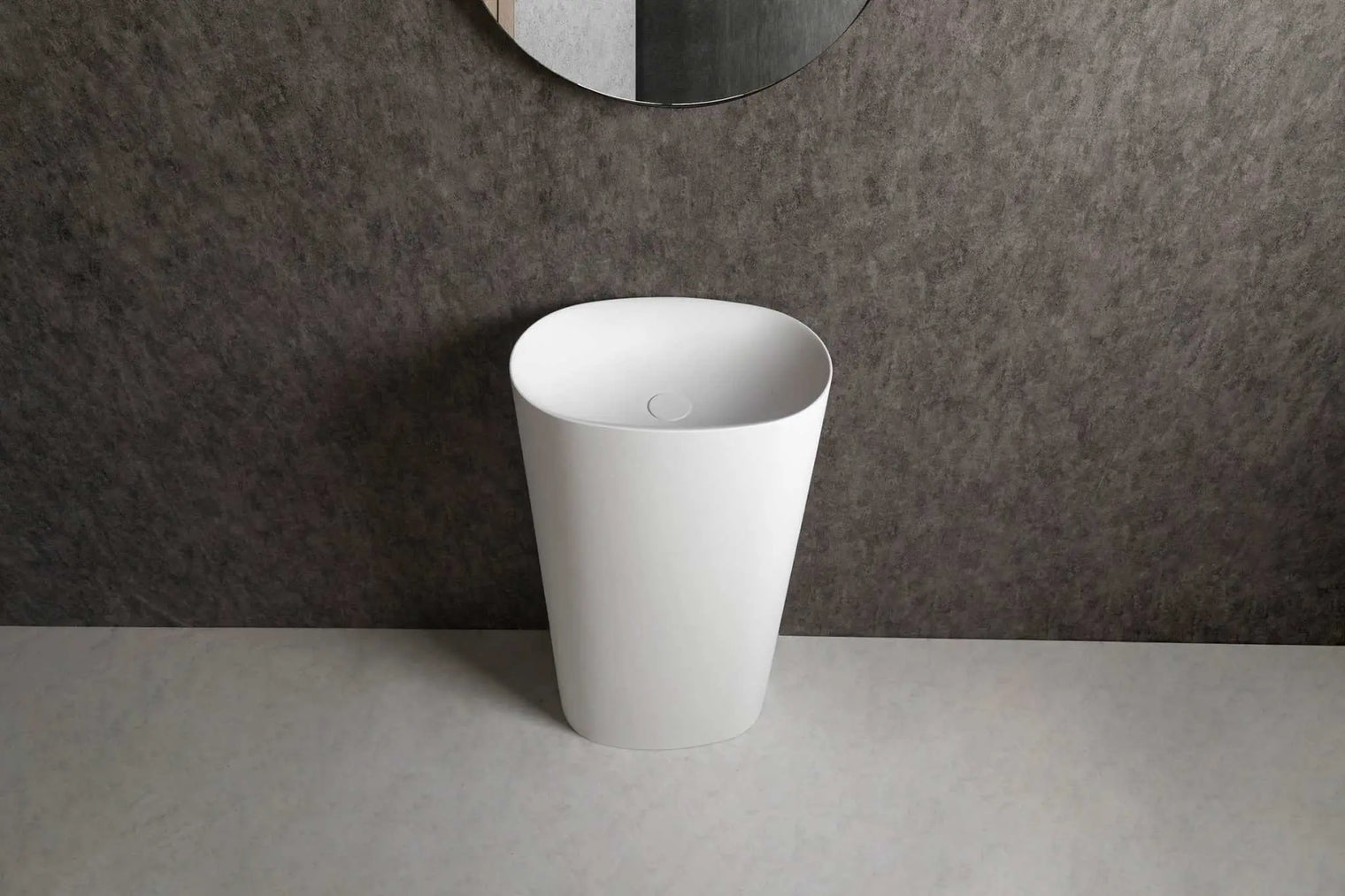 pedestal basin Solidcliff P 50-PEDESTAL WASHBASINS-訂造一體無縫洗手盆,Tailor made Washbasins,waterbasin hk, 浴室物料,浴室裝修,訂造洗手盆,浴室翻新,Bathroomware ,Bespoke bathroom,浴室配件,訂造浴室潔具,訂造浴室傢俬,香港 浴室設計 公司,best custom bathroom furniture HK, Infinite Bath