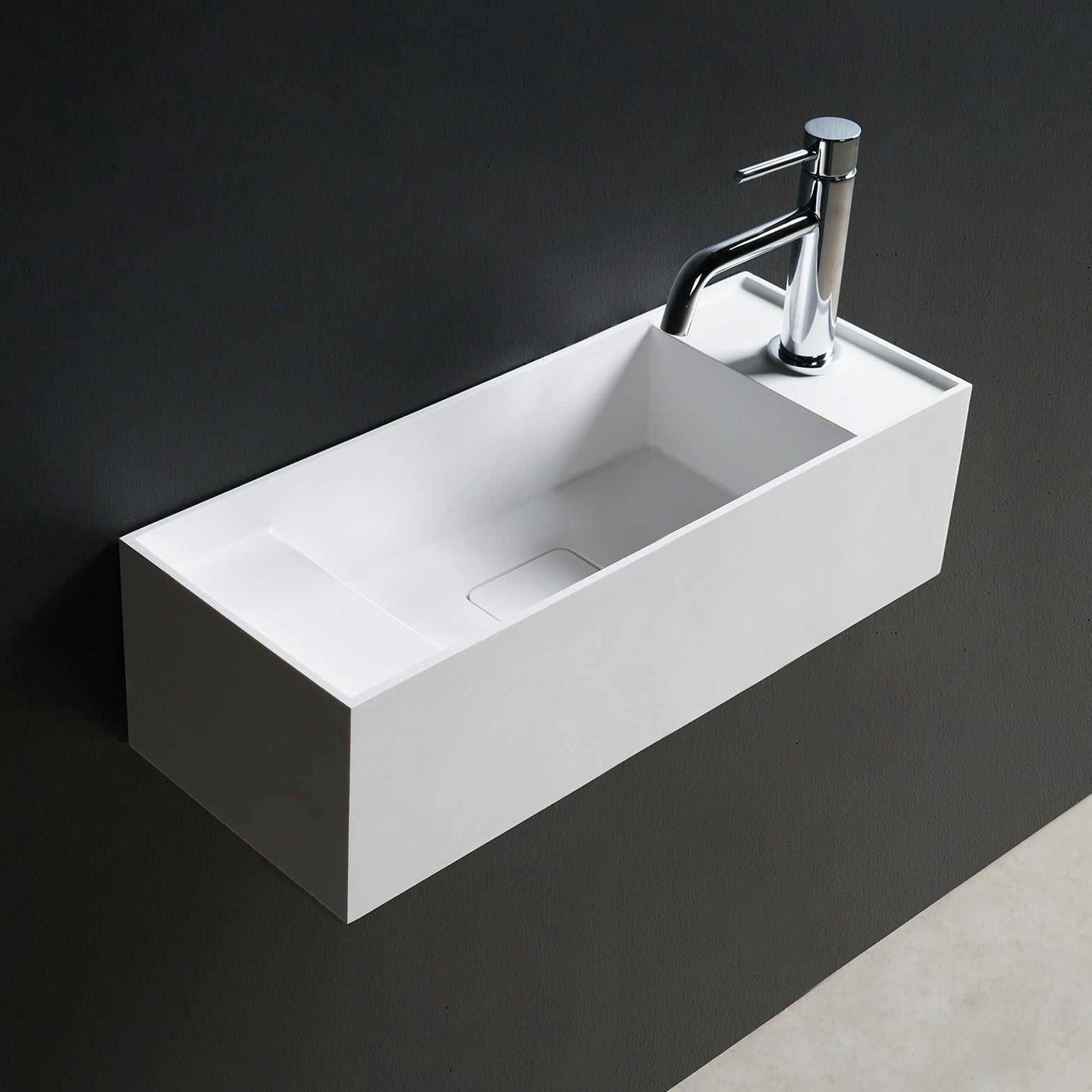 CUBE-X WM 55-WALL MOUNT WASHBASINS-訂造一體無縫洗手盆,Tailor made Washbasins,waterbasin hk, 浴室物料,浴室裝修,訂造洗手盆,浴室翻新,Bathroomware ,Bespoke bathroom,浴室配件,訂造浴室潔具,訂造浴室傢俬,香港 浴室設計 公司,best custom bathroom furniture HK, Infinite Bath