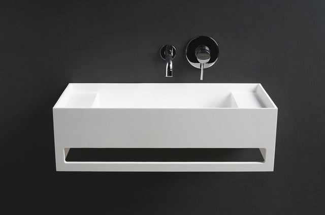 CUBE-X WM 70 w/Towel Bar & Deck-WALL MOUNT WASHBASINS-訂造一體無縫洗手盆,Tailor made Washbasins,waterbasin hk, 浴室物料,浴室裝修,訂造洗手盆,浴室翻新,Bathroomware ,Bespoke bathroom,浴室配件,訂造浴室潔具,訂造浴室傢俬,香港 浴室設計 公司,best custom bathroom furniture HK, Infinite Bath