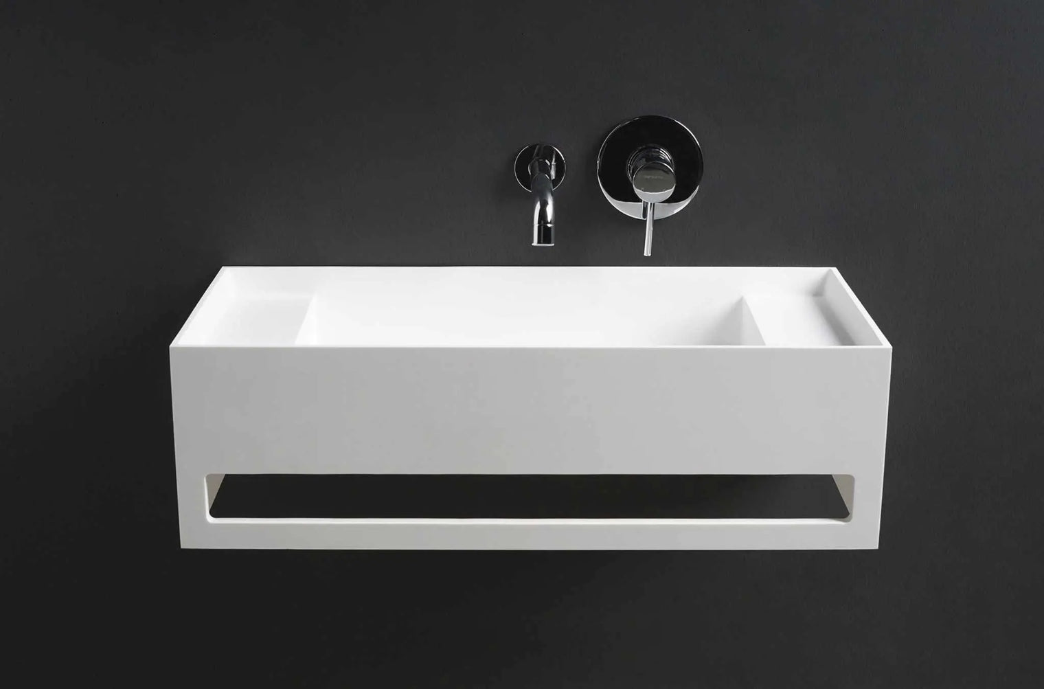 CUBE-X WM 70 w/Towel Bar & Deck-WALL MOUNT WASHBASINS-訂造一體無縫洗手盆,Tailor made Washbasins,waterbasin hk, 浴室物料,浴室裝修,訂造洗手盆,浴室翻新,Bathroomware ,Bespoke bathroom,浴室配件,訂造浴室潔具,訂造浴室傢俬,香港 浴室設計 公司,best custom bathroom furniture HK, Infinite Bath