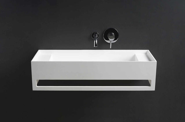 CUBE-X WM 90 w/Towel Bar & Deck-WALL MOUNT WASHBASINS-訂造一體無縫洗手盆,Tailor made Washbasins,waterbasin hk, 浴室物料,浴室裝修,訂造洗手盆,浴室翻新,Bathroomware ,Bespoke bathroom,浴室配件,訂造浴室潔具,訂造浴室傢俬,香港 浴室設計 公司,best custom bathroom furniture HK, Infinite Bath