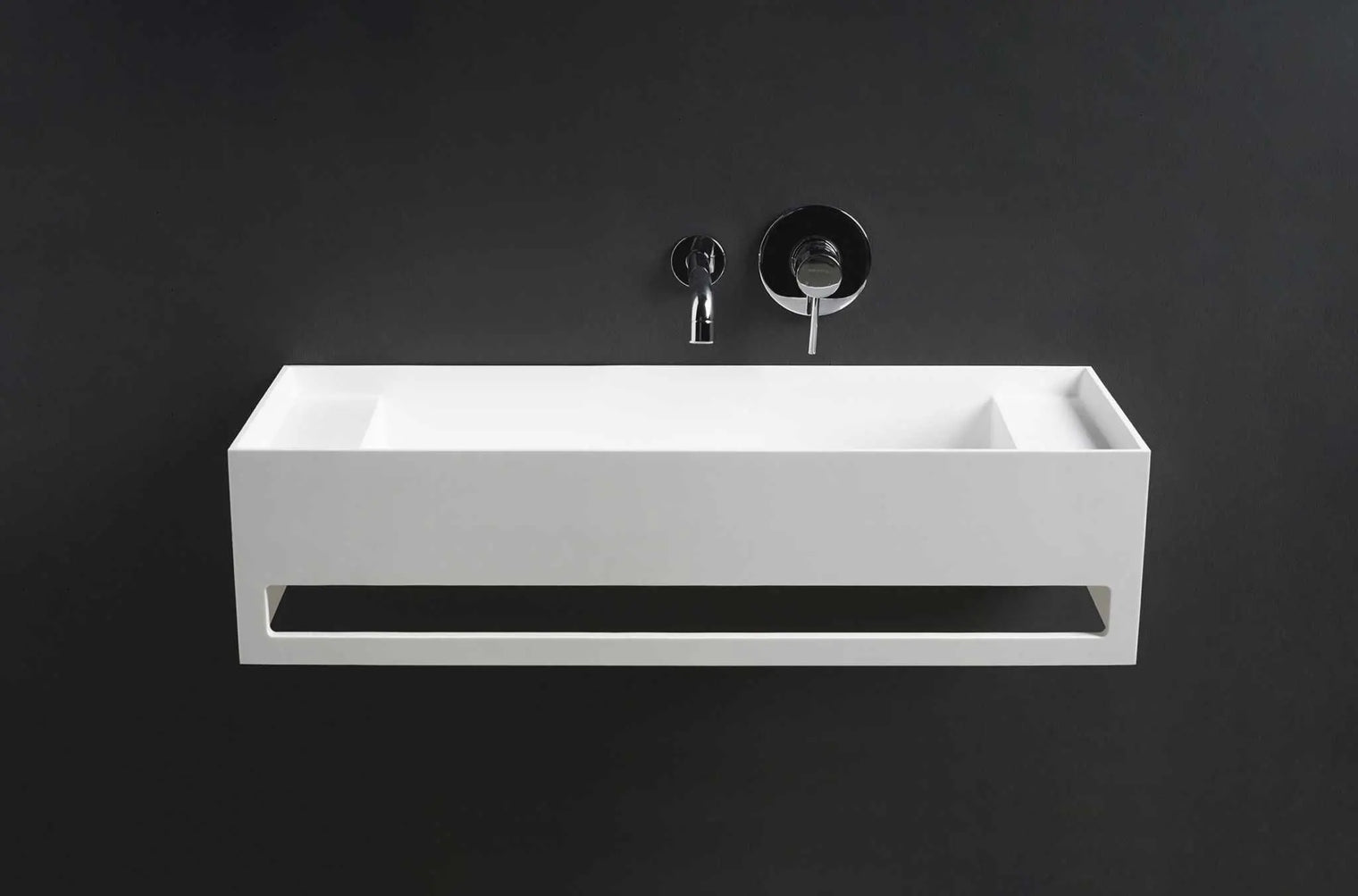CUBE-X WM 90 w/Towel Bar & Deck-WALL MOUNT WASHBASINS-訂造一體無縫洗手盆,Tailor made Washbasins,waterbasin hk, 浴室物料,浴室裝修,訂造洗手盆,浴室翻新,Bathroomware ,Bespoke bathroom,浴室配件,訂造浴室潔具,訂造浴室傢俬,香港 浴室設計 公司,best custom bathroom furniture HK, Infinite Bath