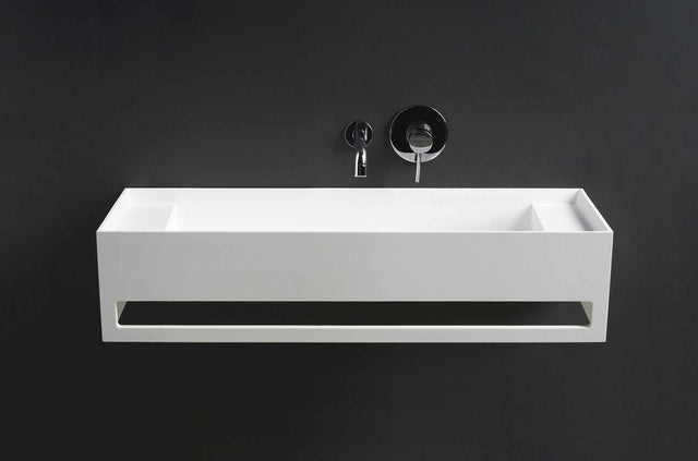 CUBE-X WM 100 w/Towel Bar & Deck-WALL MOUNT WASHBASINS-訂造一體無縫洗手盆,Tailor made Washbasins,waterbasin hk, 浴室物料,浴室裝修,訂造洗手盆,浴室翻新,Bathroomware ,Bespoke bathroom,浴室配件,訂造浴室潔具,訂造浴室傢俬,香港 浴室設計 公司,best custom bathroom furniture HK, Infinite Bath