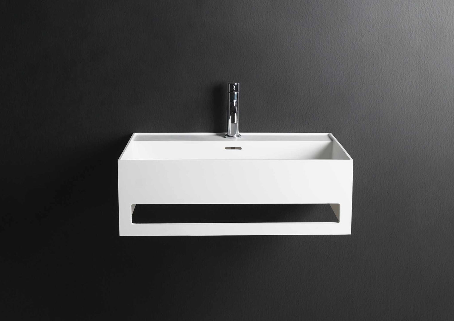CUBE-X WM 40 w/Towel Bar-WALL MOUNT WASHBASINS-訂造一體無縫洗手盆,Tailor made Washbasins,waterbasin hk, 浴室物料,浴室裝修,訂造洗手盆,浴室翻新,Bathroomware ,Bespoke bathroom,浴室配件,訂造浴室潔具,訂造浴室傢俬,香港 浴室設計 公司,best custom bathroom furniture HK, Infinite Bath