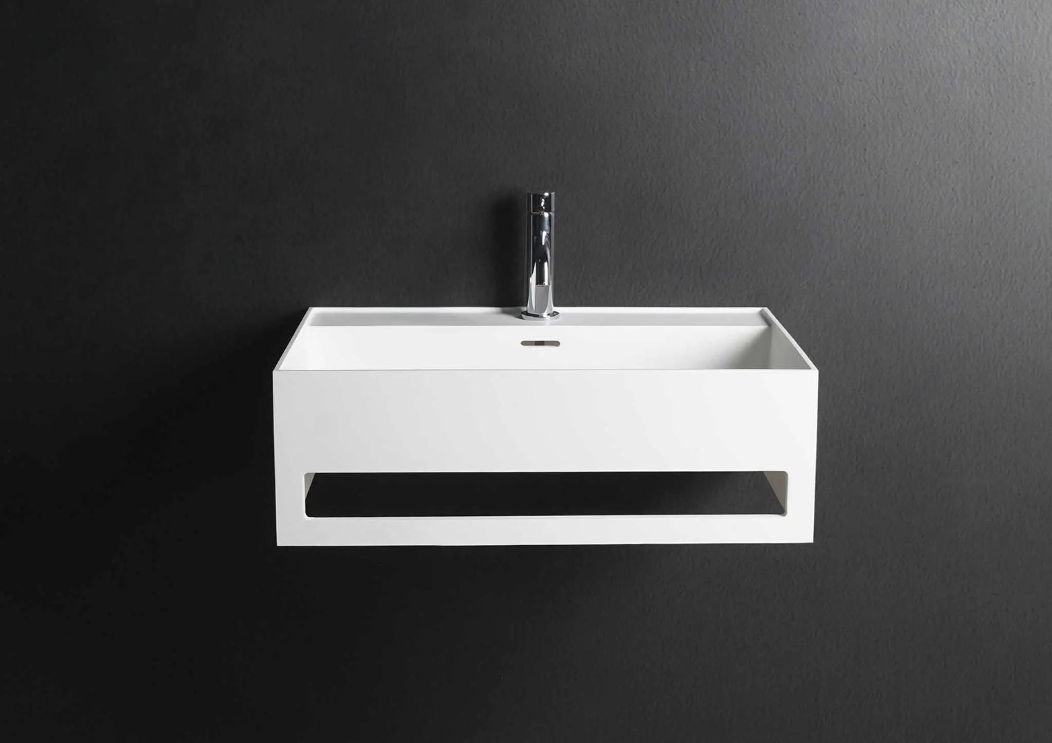 CUBE-X WM 40 w/Towel Bar-WALL MOUNT WASHBASINS-訂造一體無縫洗手盆,Tailor made Washbasins,waterbasin hk, 浴室物料,浴室裝修,訂造洗手盆,浴室翻新,Bathroomware ,Bespoke bathroom,浴室配件,訂造浴室潔具,訂造浴室傢俬,香港 浴室設計 公司,best custom bathroom furniture HK, Infinite Bath