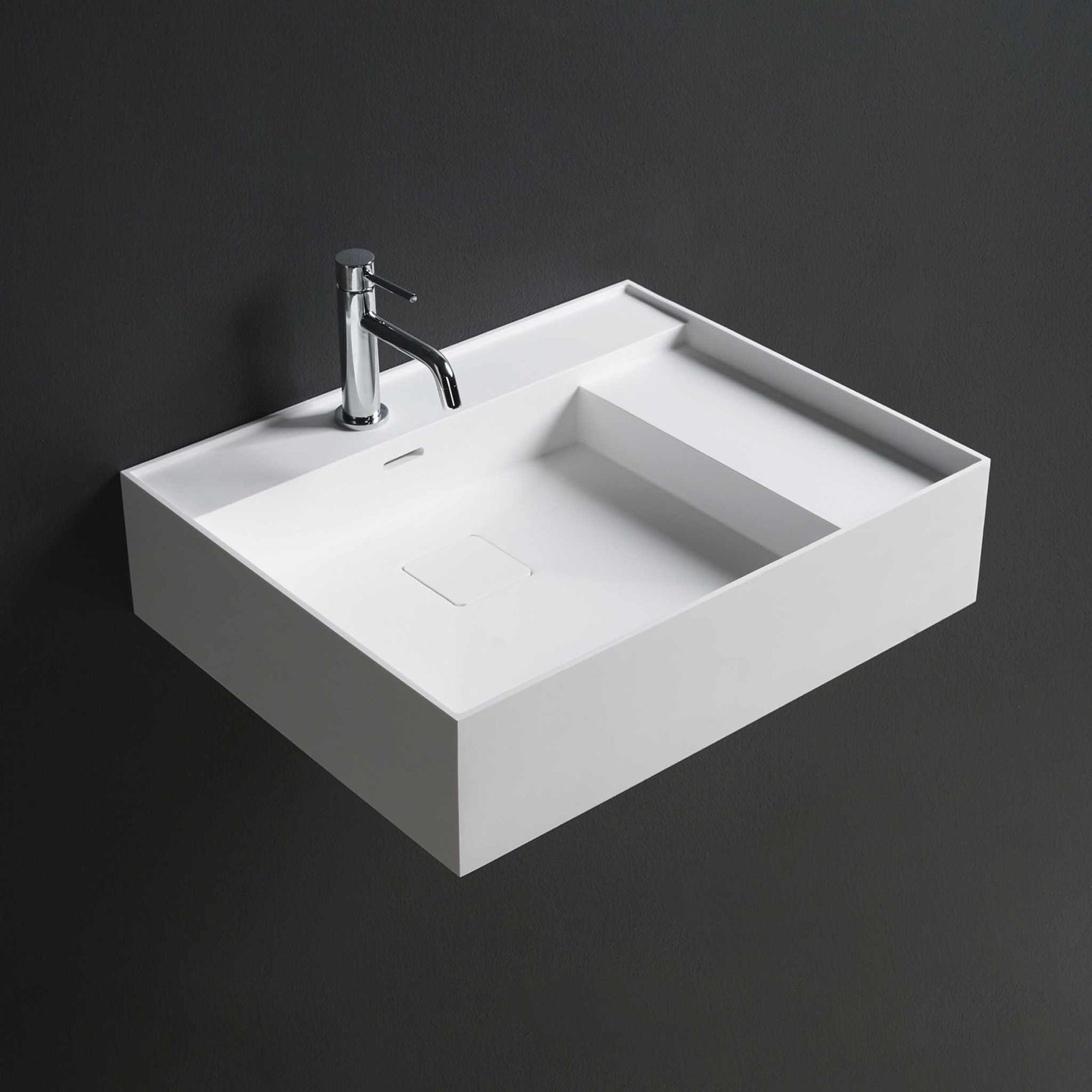 CUBE-X WM 60L-WALL MOUNT WASHBASINS-訂造一體無縫洗手盆,Tailor made Washbasins,waterbasin hk, 浴室物料,浴室裝修,訂造洗手盆,浴室翻新,Bathroomware ,Bespoke bathroom,浴室配件,訂造浴室潔具,訂造浴室傢俬,香港 浴室設計 公司,best custom bathroom furniture HK, Infinite Bath