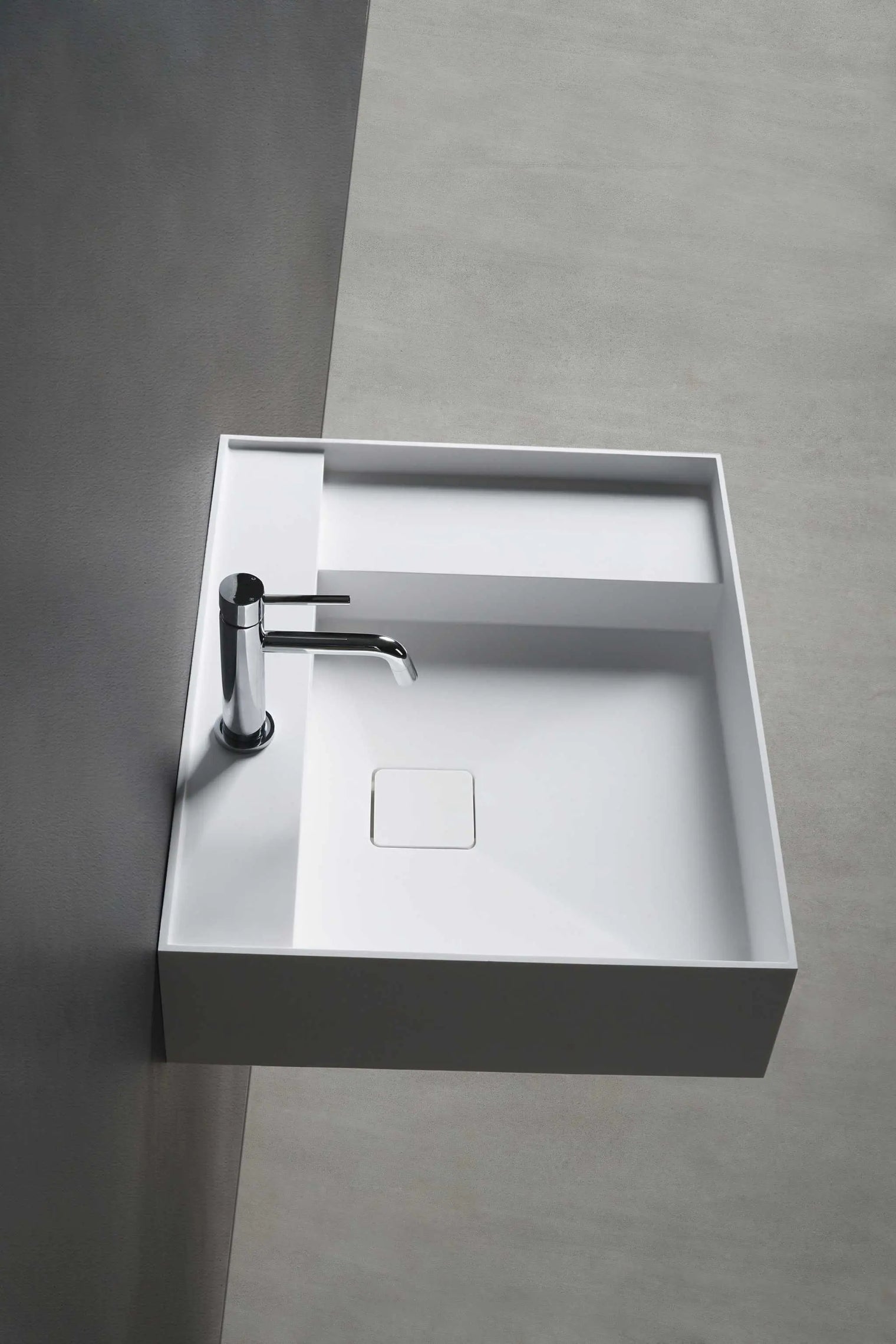 CUBE-X WM 60L-WALL MOUNT WASHBASINS-訂造一體無縫洗手盆,Tailor made Washbasins,waterbasin hk, 浴室物料,浴室裝修,訂造洗手盆,浴室翻新,Bathroomware ,Bespoke bathroom,浴室配件,訂造浴室潔具,訂造浴室傢俬,香港 浴室設計 公司,best custom bathroom furniture HK, Infinite Bath