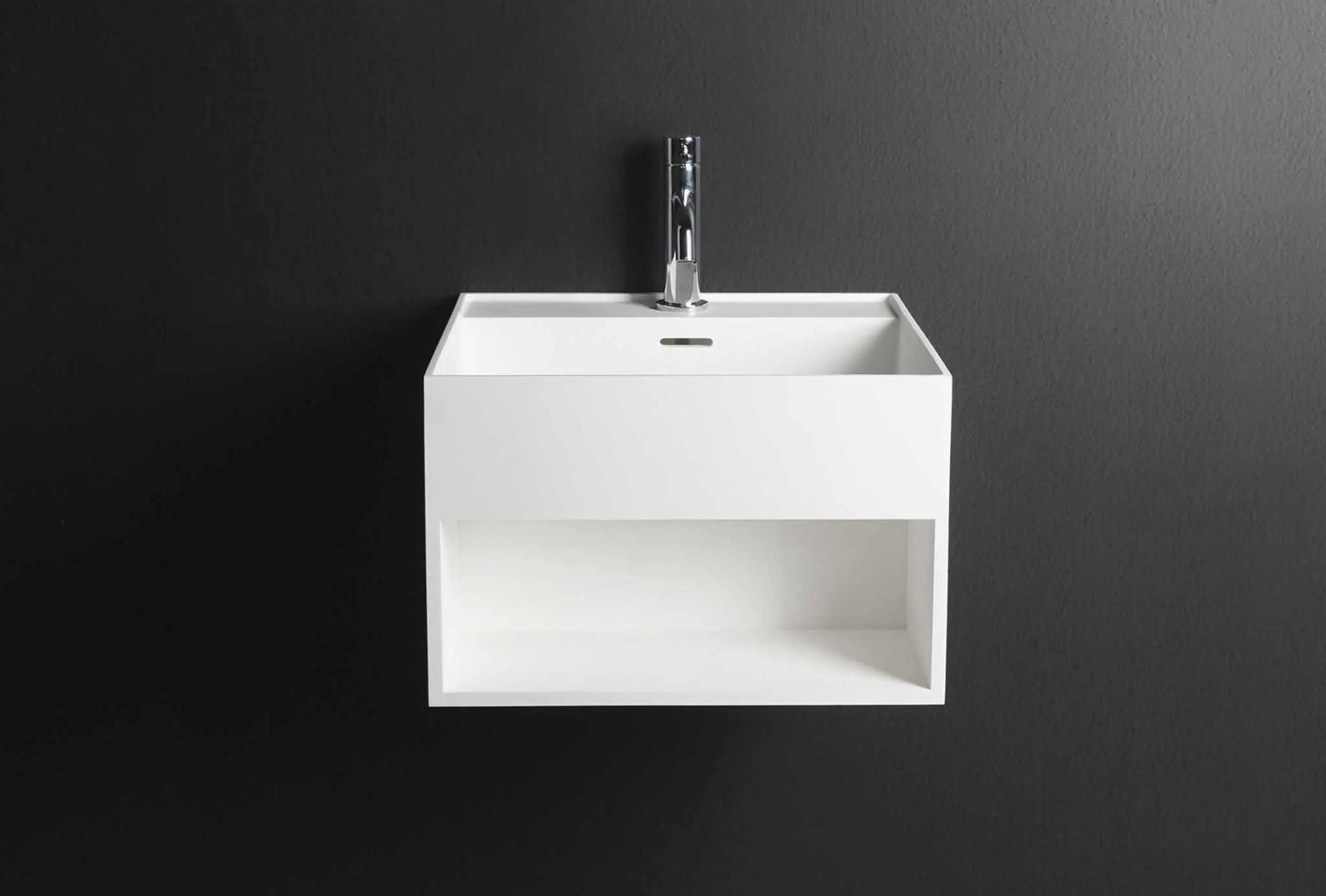 CUBE-X WM 30 w/Shelf-WALL MOUNT WASHBASINS-訂造一體無縫洗手盆,Tailor made Washbasins,waterbasin hk, 浴室物料,浴室裝修,訂造洗手盆,浴室翻新,Bathroomware ,Bespoke bathroom,浴室配件,訂造浴室潔具,訂造浴室傢俬,香港 浴室設計 公司,best custom bathroom furniture HK, Infinite Bath