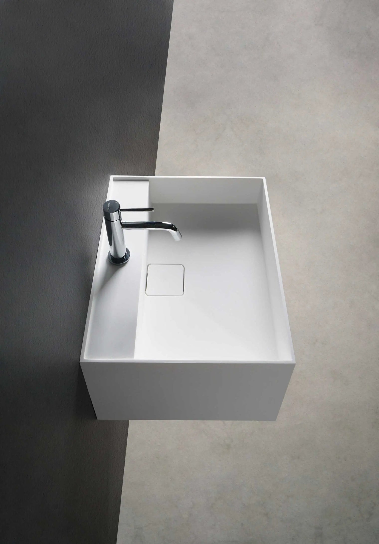 CUBE-X WM 30 w/Shelf-WALL MOUNT WASHBASINS-訂造一體無縫洗手盆,Tailor made Washbasins,waterbasin hk, 浴室物料,浴室裝修,訂造洗手盆,浴室翻新,Bathroomware ,Bespoke bathroom,浴室配件,訂造浴室潔具,訂造浴室傢俬,香港 浴室設計 公司,best custom bathroom furniture HK, Infinite Bath