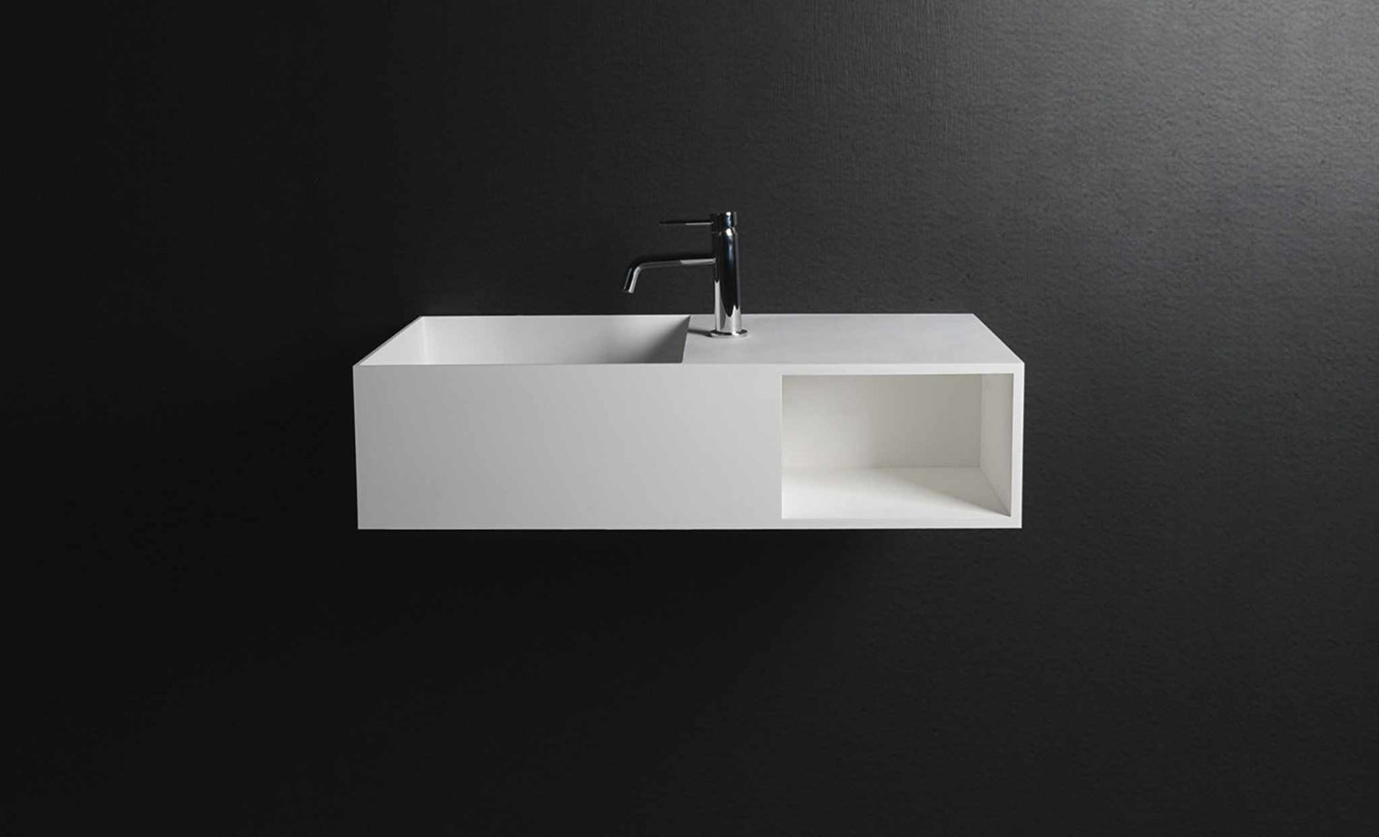 CUBE-X WM 80L w/Shelf-WALL MOUNT WASHBASINS-訂造一體無縫洗手盆,Tailor made Washbasins,waterbasin hk, 浴室物料,浴室裝修,訂造洗手盆,浴室翻新,Bathroomware ,Bespoke bathroom,浴室配件,訂造浴室潔具,訂造浴室傢俬,香港 浴室設計 公司,best custom bathroom furniture HK, Infinite Bath