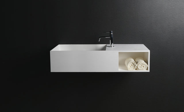 CUBE-X WM 100L w/Shelf-WALL MOUNT WASHBASINS-訂造一體無縫洗手盆,Tailor made Washbasins,waterbasin hk, 浴室物料,浴室裝修,訂造洗手盆,浴室翻新,Bathroomware ,Bespoke bathroom,浴室配件,訂造浴室潔具,訂造浴室傢俬,香港 浴室設計 公司,best custom bathroom furniture HK, Infinite Bath