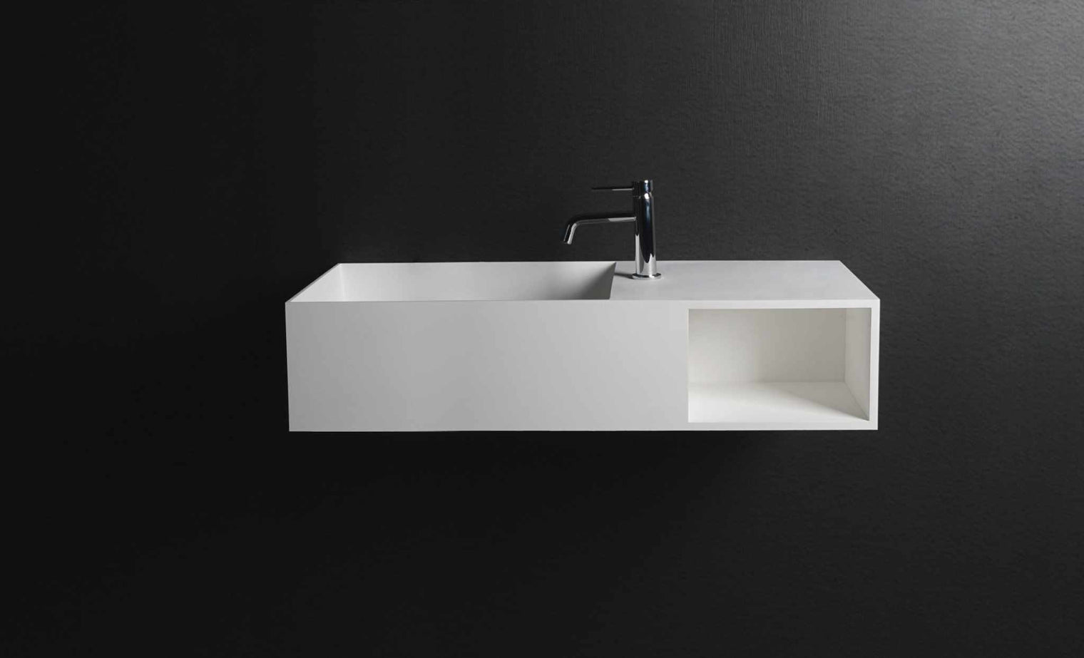 CUBE-X WM 100L w/Shelf-WALL MOUNT WASHBASINS-訂造一體無縫洗手盆,Tailor made Washbasins,waterbasin hk, 浴室物料,浴室裝修,訂造洗手盆,浴室翻新,Bathroomware ,Bespoke bathroom,浴室配件,訂造浴室潔具,訂造浴室傢俬,香港 浴室設計 公司,best custom bathroom furniture HK, Infinite Bath