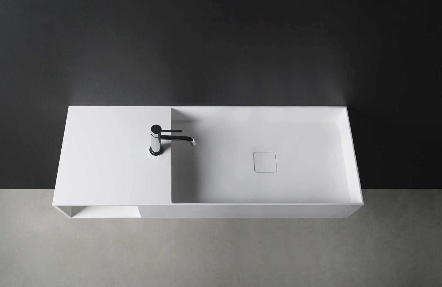 CUBE-X WM 120R w/Shelf-WALL MOUNT WASHBASINS-訂造一體無縫洗手盆,Tailor made Washbasins,waterbasin hk, 浴室物料,浴室裝修,訂造洗手盆,浴室翻新,Bathroomware ,Bespoke bathroom,浴室配件,訂造浴室潔具,訂造浴室傢俬,香港 浴室設計 公司,best custom bathroom furniture HK, Infinite Bath