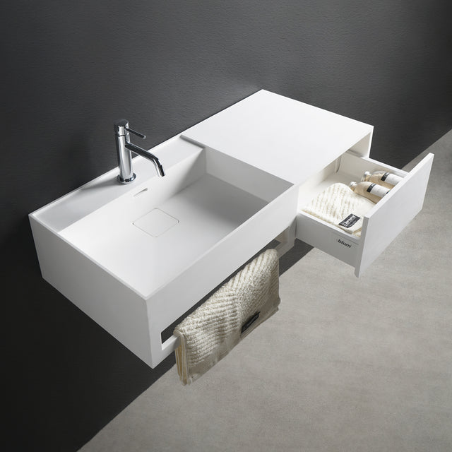 CUBE-X WM 90L w/Drawer-WALL MOUNT WASHBASINS-訂造一體無縫洗手盆,Tailor made Washbasins,waterbasin hk, 浴室物料,浴室裝修,訂造洗手盆,浴室翻新,Bathroomware ,Bespoke bathroom,浴室配件,訂造浴室潔具,訂造浴室傢俬,香港 浴室設計 公司,best custom bathroom furniture HK, Infinite Bath