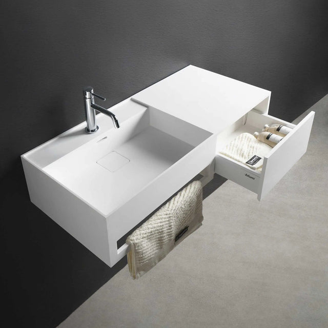 CUBE-X WM 90L w/Drawer-WALL MOUNT WASHBASINS-訂造一體無縫洗手盆,Tailor made Washbasins,waterbasin hk, 浴室物料,浴室裝修,訂造洗手盆,浴室翻新,Bathroomware ,Bespoke bathroom,浴室配件,訂造浴室潔具,訂造浴室傢俬,香港 浴室設計 公司,best custom bathroom furniture HK, Infinite Bath