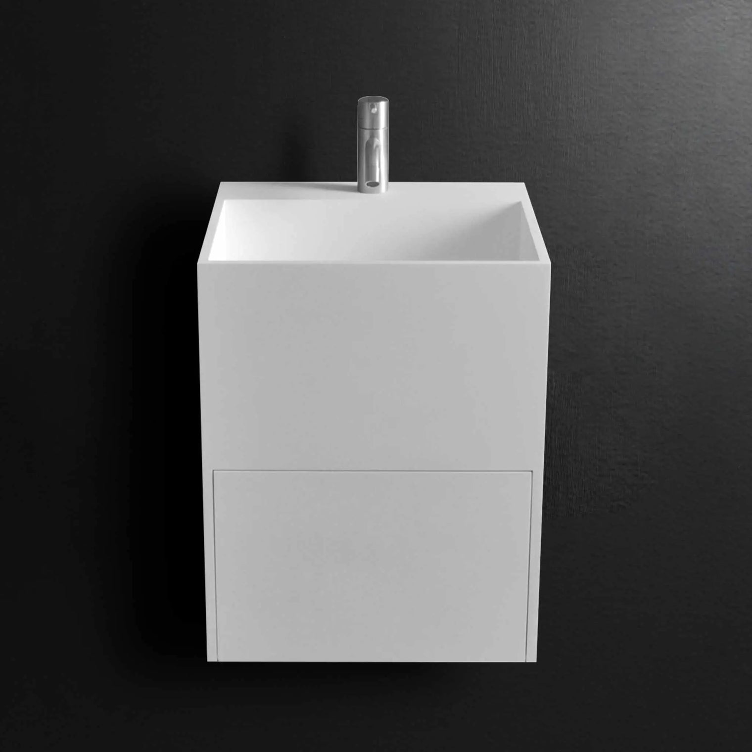 CUBE-X WM 40 w/Drawer-WALL MOUNT WASHBASINS-訂造一體無縫洗手盆,Tailor made Washbasins,waterbasin hk, 浴室物料,浴室裝修,訂造洗手盆,浴室翻新,Bathroomware ,Bespoke bathroom,浴室配件,訂造浴室潔具,訂造浴室傢俬,香港 浴室設計 公司,best custom bathroom furniture HK, Infinite Bath