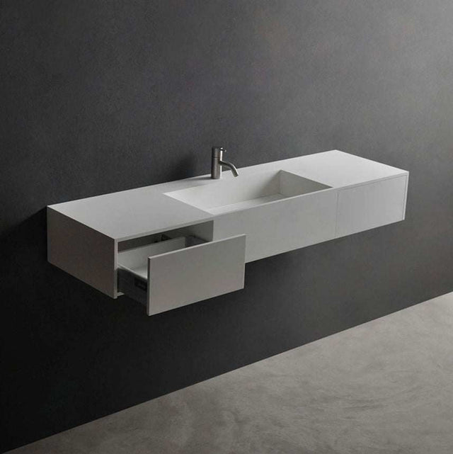 CUBE-X WM 120 w/Drawers-WALL MOUNT WASHBASINS-訂造一體無縫洗手盆,Tailor made Washbasins,waterbasin hk, 浴室物料,浴室裝修,訂造洗手盆,浴室翻新,Bathroomware ,Bespoke bathroom,浴室配件,訂造浴室潔具,訂造浴室傢俬,香港 浴室設計 公司,best custom bathroom furniture HK, Infinite Bath