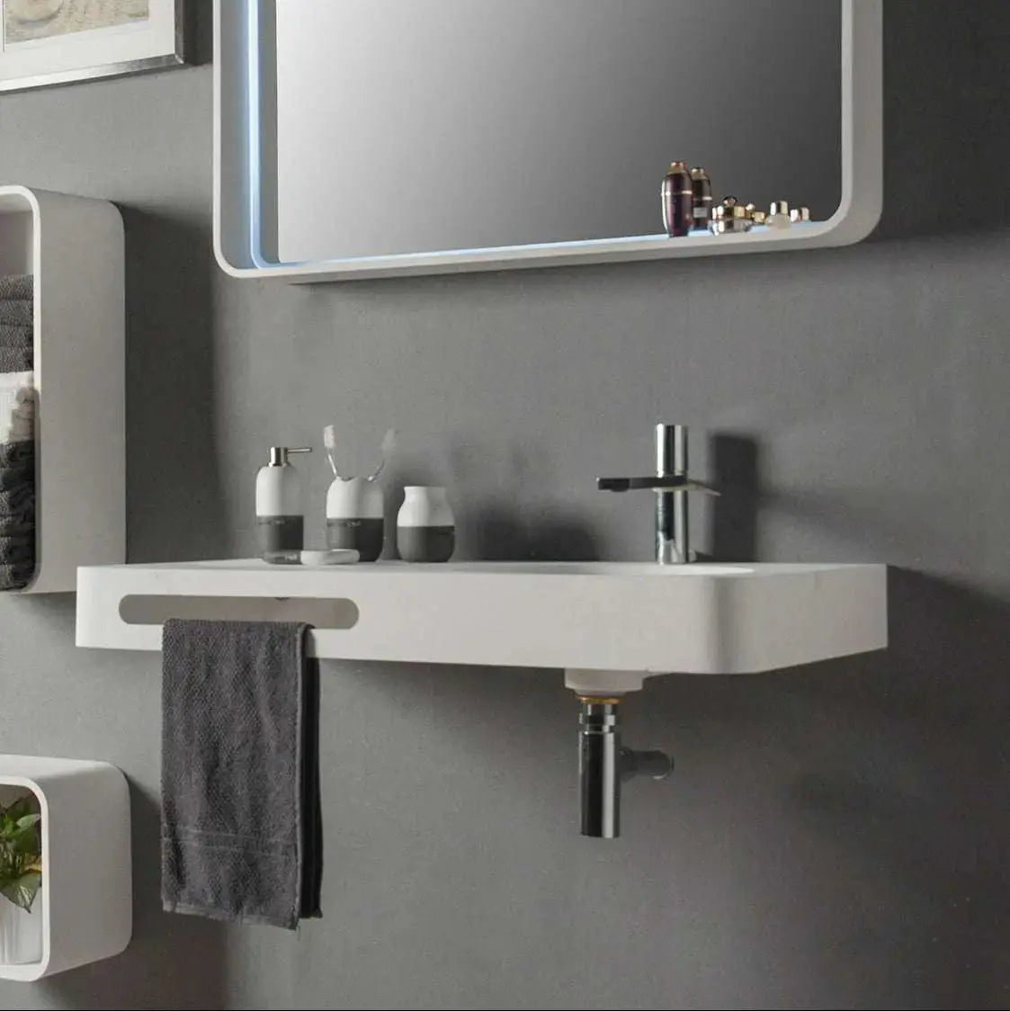 Cirque WM 90R-WALL MOUNT WASHBASINS-訂造一體無縫洗手盆,Tailor made Washbasins,waterbasin hk, 浴室物料,浴室裝修,訂造洗手盆,浴室翻新,Bathroomware ,Bespoke bathroom,浴室配件,訂造浴室潔具,訂造浴室傢俬,香港 浴室設計 公司,best custom bathroom furniture HK, Infinite Bath