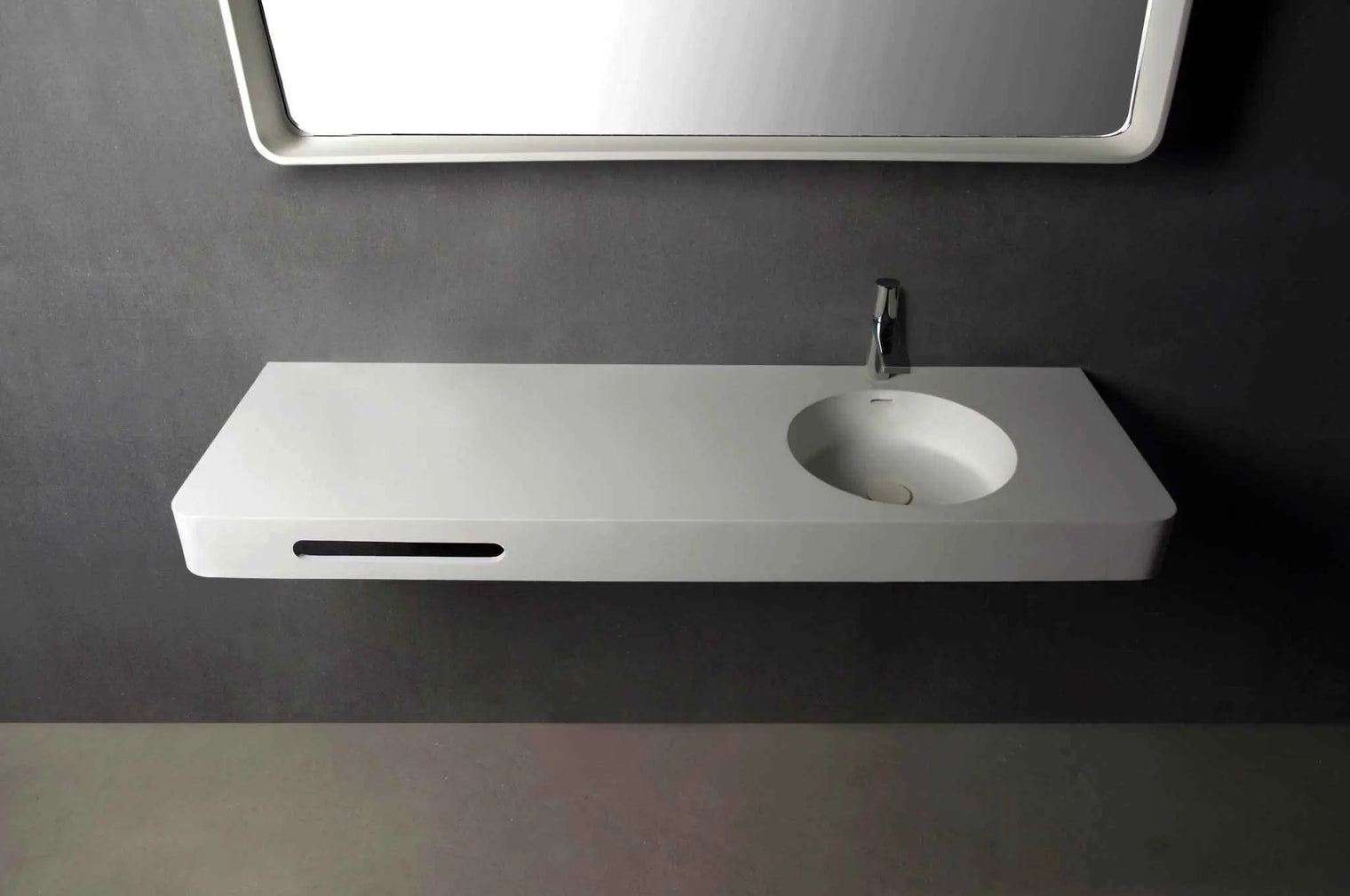 Cirque WM 120R-WALL MOUNT WASHBASINS-訂造一體無縫洗手盆,Tailor made Washbasins,waterbasin hk, 浴室物料,浴室裝修,訂造洗手盆,浴室翻新,Bathroomware ,Bespoke bathroom,浴室配件,訂造浴室潔具,訂造浴室傢俬,香港 浴室設計 公司,best custom bathroom furniture HK, Infinite Bath