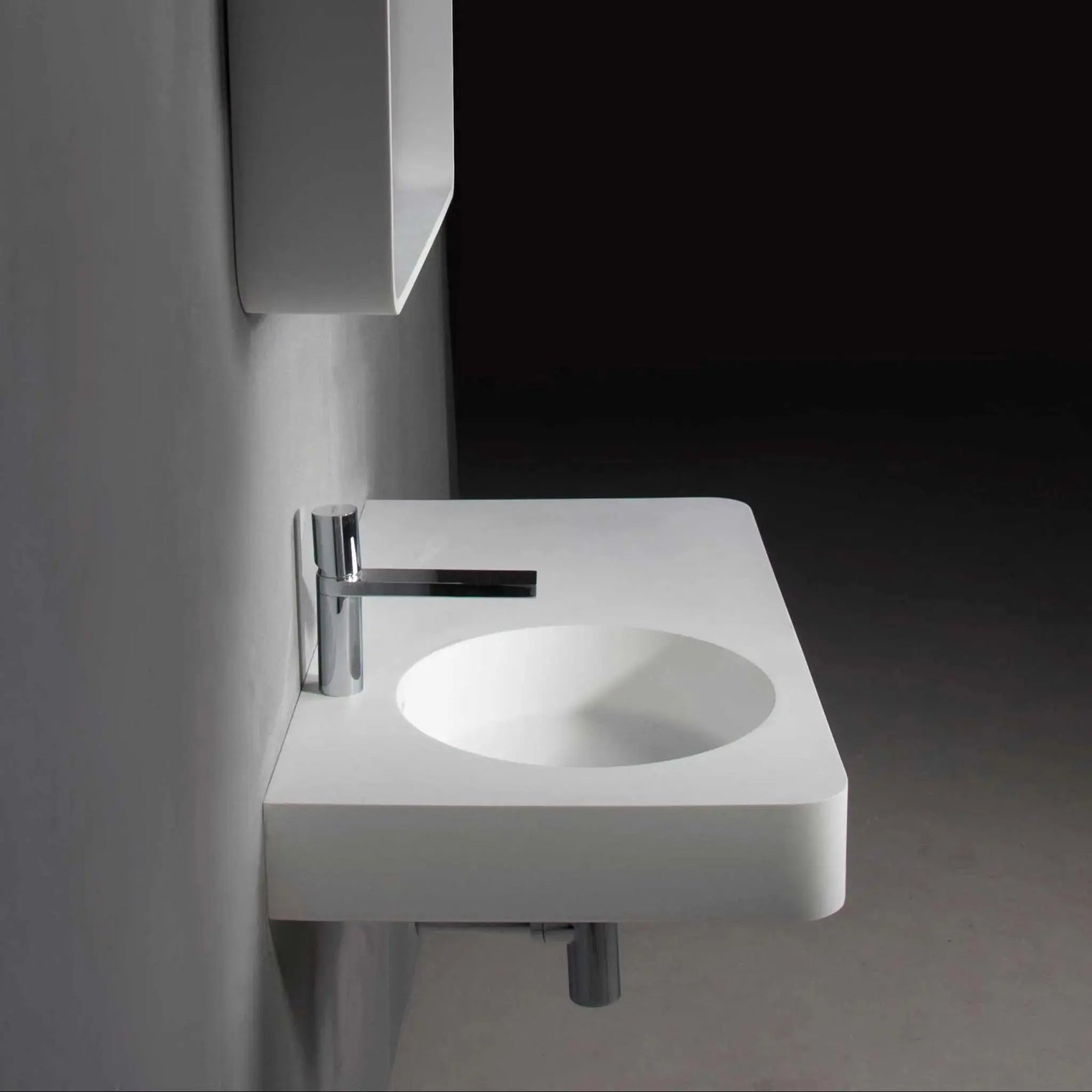 Cirque WM 55L-WALL MOUNT WASHBASINS-訂造一體無縫洗手盆,Tailor made Washbasins,waterbasin hk, 浴室物料,浴室裝修,訂造洗手盆,浴室翻新,Bathroomware ,Bespoke bathroom,浴室配件,訂造浴室潔具,訂造浴室傢俬,香港 浴室設計 公司,best custom bathroom furniture HK, Infinite Bath