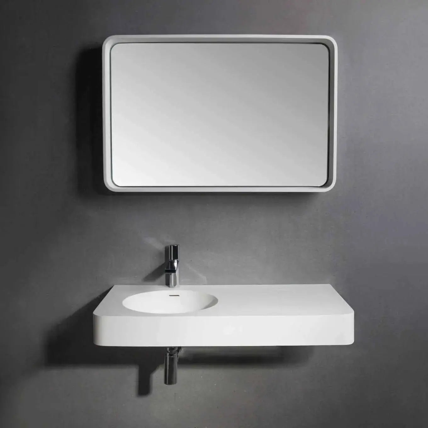Cirque WM 55L-WALL MOUNT WASHBASINS-訂造一體無縫洗手盆,Tailor made Washbasins,waterbasin hk, 浴室物料,浴室裝修,訂造洗手盆,浴室翻新,Bathroomware ,Bespoke bathroom,浴室配件,訂造浴室潔具,訂造浴室傢俬,香港 浴室設計 公司,best custom bathroom furniture HK, Infinite Bath