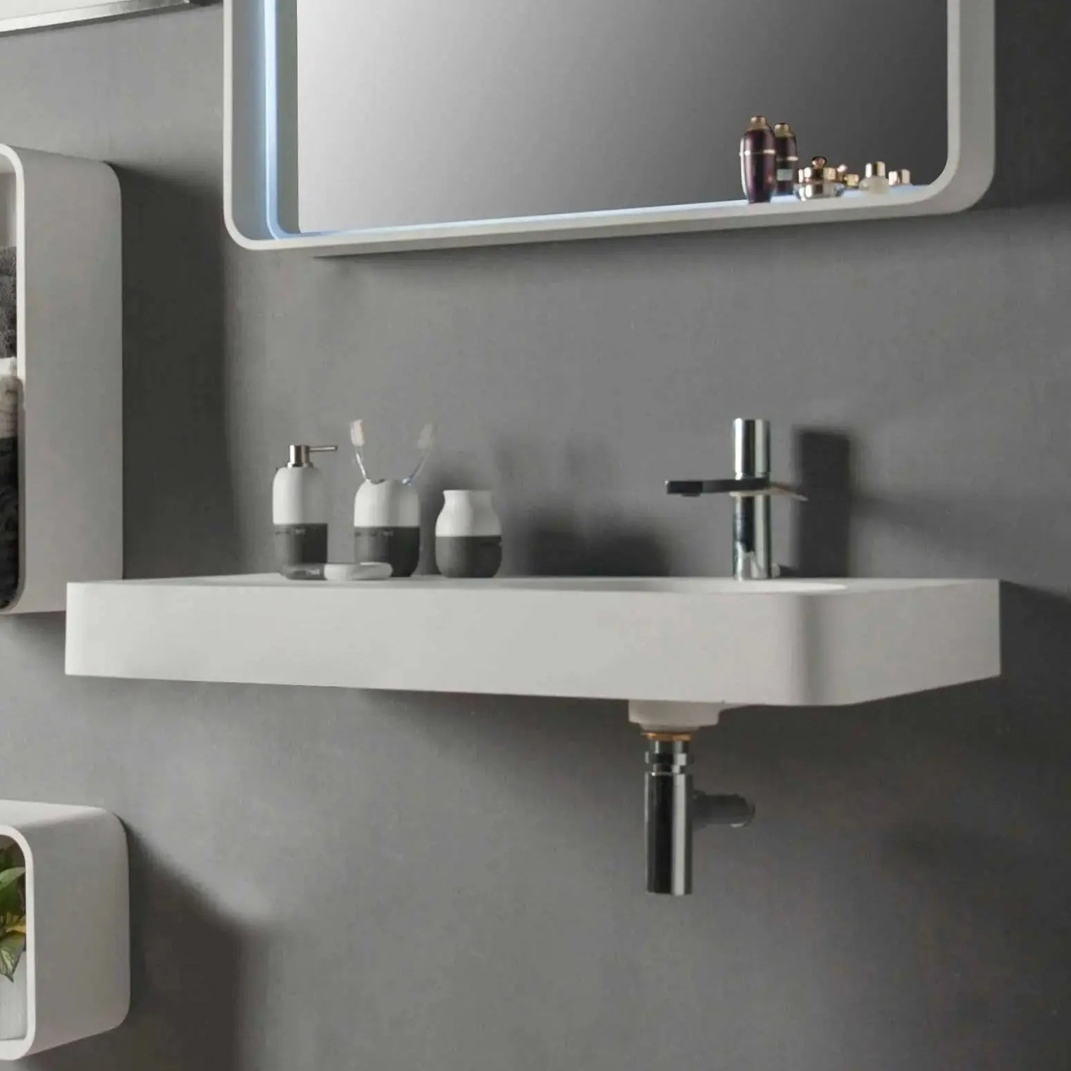 Cirque WM 55R-WALL MOUNT WASHBASINS-訂造一體無縫洗手盆,Tailor made Washbasins,waterbasin hk, 浴室物料,浴室裝修,訂造洗手盆,浴室翻新,Bathroomware ,Bespoke bathroom,浴室配件,訂造浴室潔具,訂造浴室傢俬,香港 浴室設計 公司,best custom bathroom furniture HK, Infinite Bath