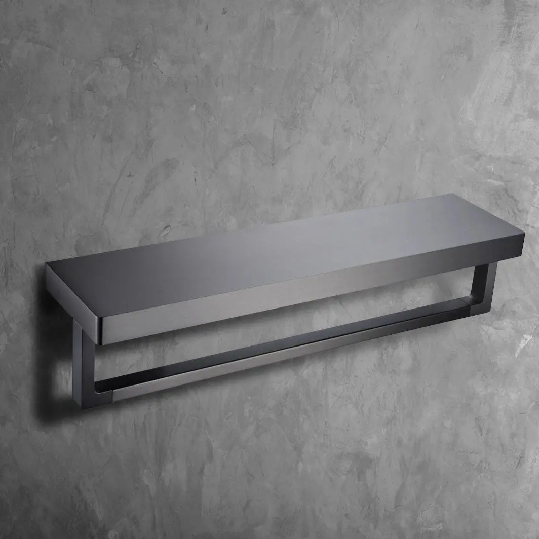 WIEN Towel Rail w/shelf-Towel Rails & Towel Rings-high-end bathtub showroom Hong Kong, Infinite Bath, Infinite Showroom, mirror cabinet,Bathtub details, Bathroom Accessories,bathroom solid surface, bathroom tailor,bathroom furniture, 浴室物料,浴室配件,浴缸香港, Bathroomware ,Bespoke bathroom,洗手盤 訂造,Cloakroom,Vanities, Mirrors,Bathroom Furniture, 浴室裝修,浴室 櫃 訂造