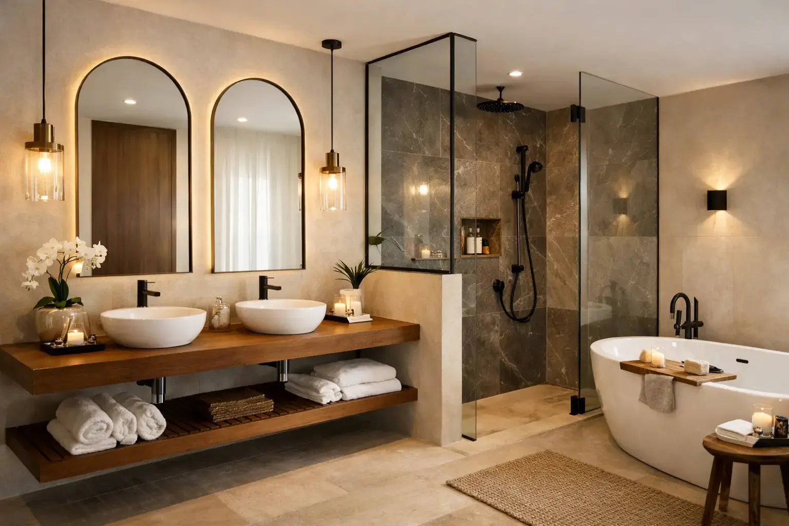 Boutique Hotel Bathroom Transformation Example
