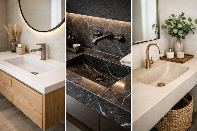 9 Integrated Basin Vanity Ideas That Feel Custom