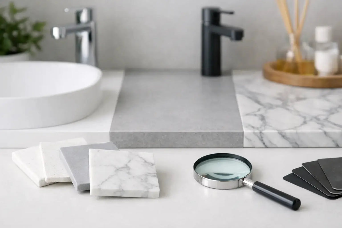 How to Compare Bathroom Solid Surfaces