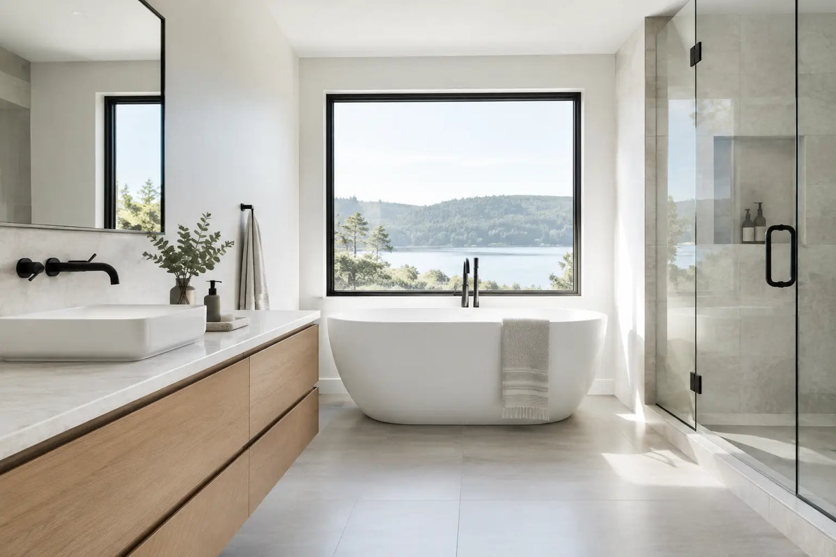Minimalist Bathroom Renovation Canada, Refined