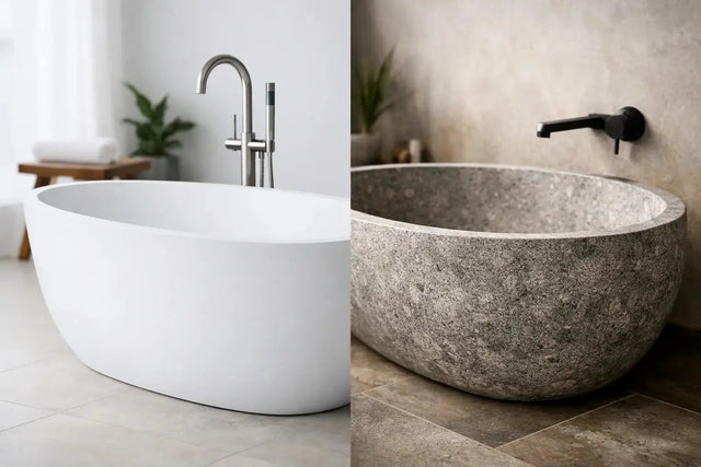 Solid Surface vs Stone Bathtub