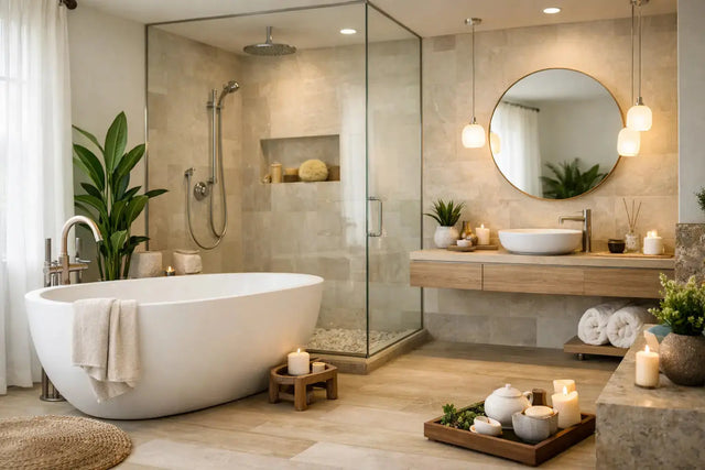 11 Spa Bathroom Design Ideas That Feel Calm