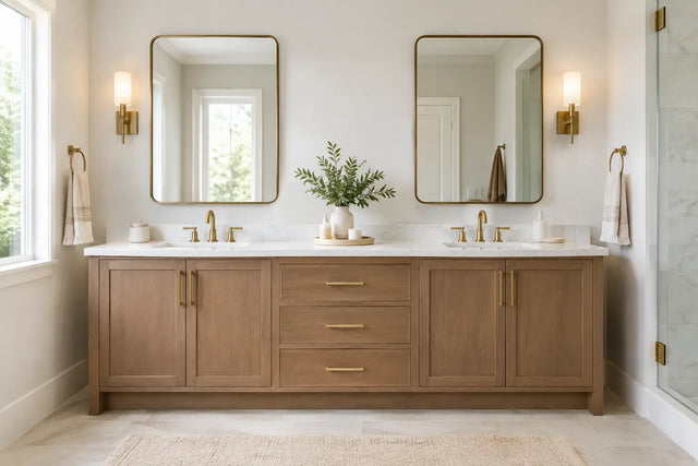 How to Size Double Vanities for a Balanced Bath