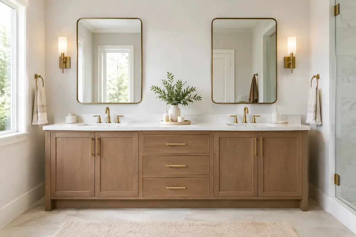 How to Size Double Vanities for a Balanced Bath