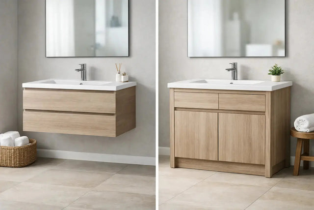 Wall Mounted vs Floor Standing Vanity Choices